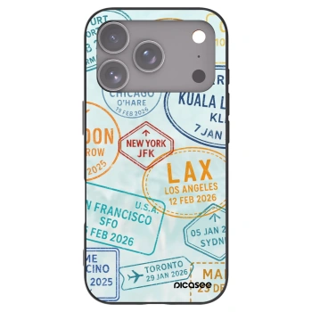 Picasee fekete szilikon tok az alábbi mobiltelefonokra Apple iPhone 17 Pro - PASSPORT EDITION