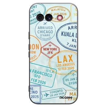 Picasee fekete szilikon tok az alábbi mobiltelefonokra Google Pixel 10a - PASSPORT EDITION