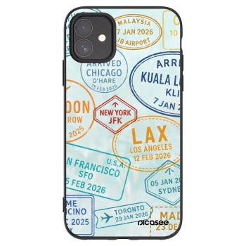Picasee fekete szilikon tok az alábbi mobiltelefonokra Apple iPhone 11 - PASSPORT EDITION