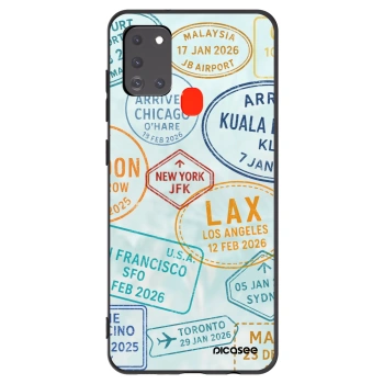 Picasee fekete szilikon tok az alábbi mobiltelefonokra Samsung Galaxy A21s - PASSPORT EDITION