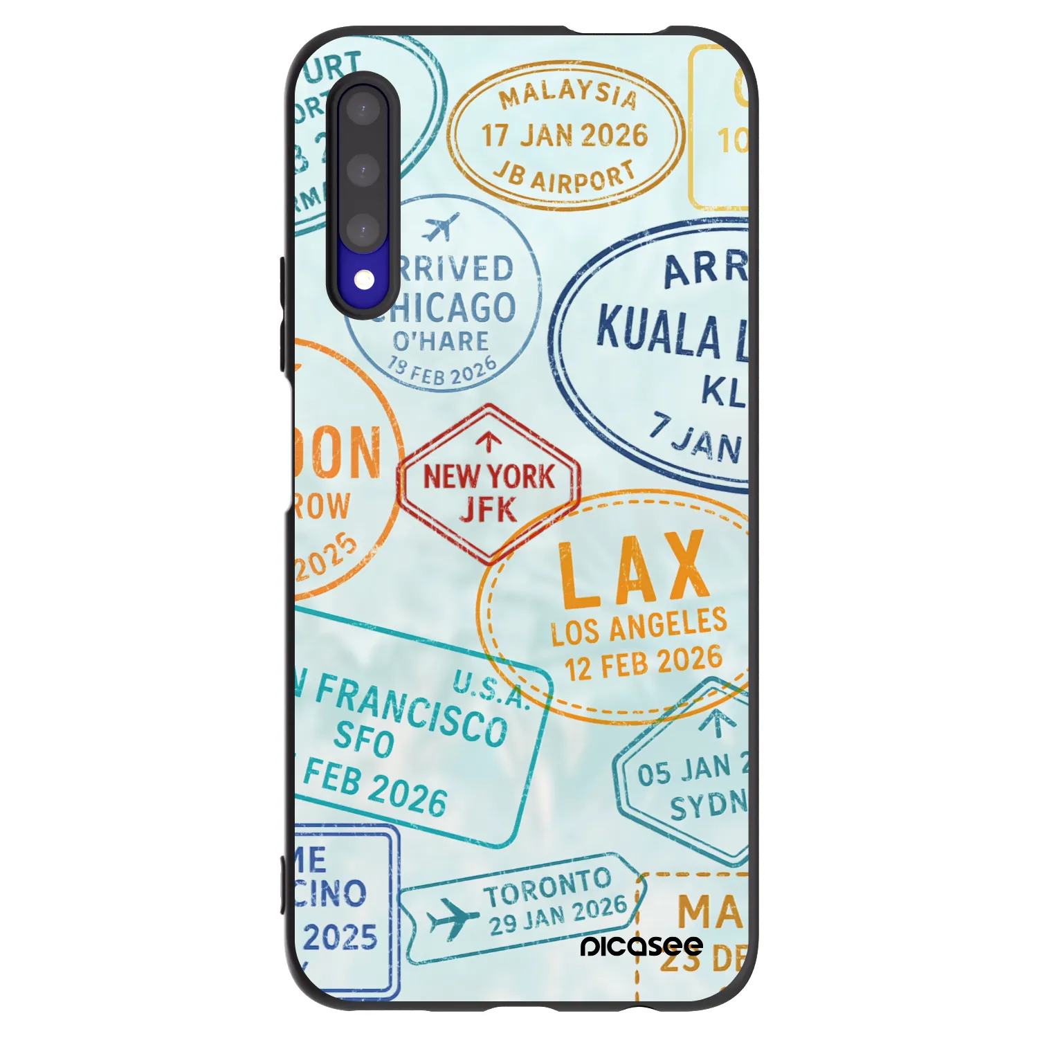 Picasee fekete szilikon tok az alábbi mobiltelefonokra Honor 9X Pro - PASSPORT EDITION