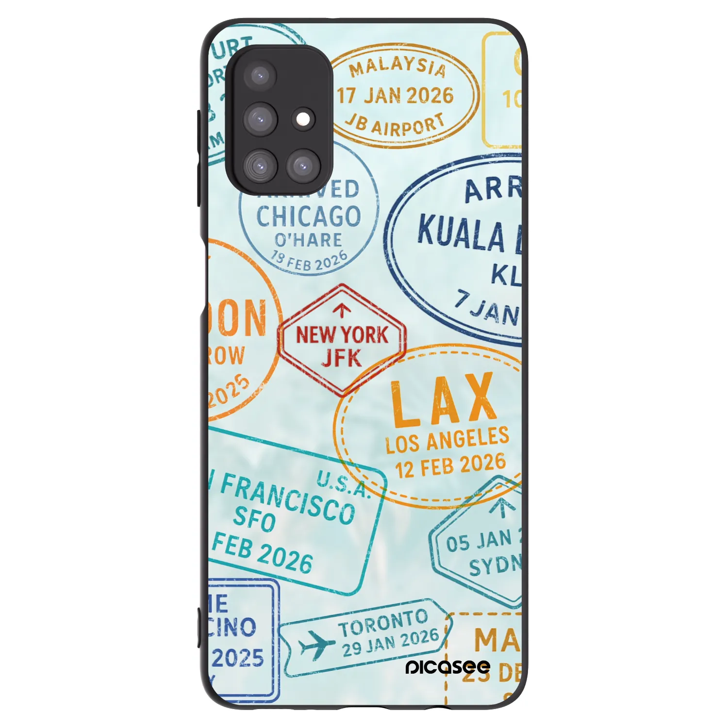 Picasee fekete szilikon tok az alábbi mobiltelefonokra Samsung Galaxy M31s - PASSPORT EDITION