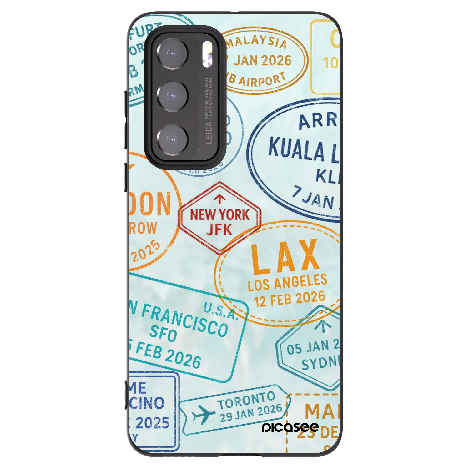 Picasee fekete szilikon tok az alábbi mobiltelefonokra Huawei P40 - PASSPORT EDITION