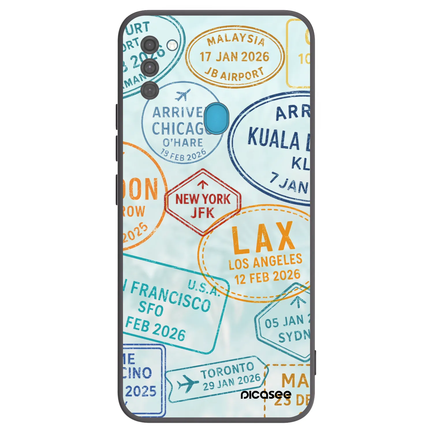 Picasee fekete szilikon tok az alábbi mobiltelefonokra Samsung Galaxy M11 - PASSPORT EDITION