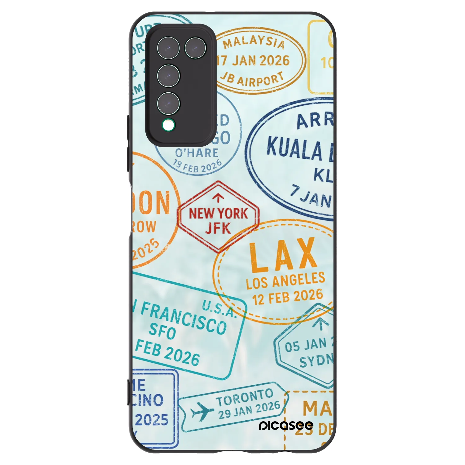 Picasee fekete szilikon tok az alábbi mobiltelefonokra Honor 10X Lite - PASSPORT EDITION
