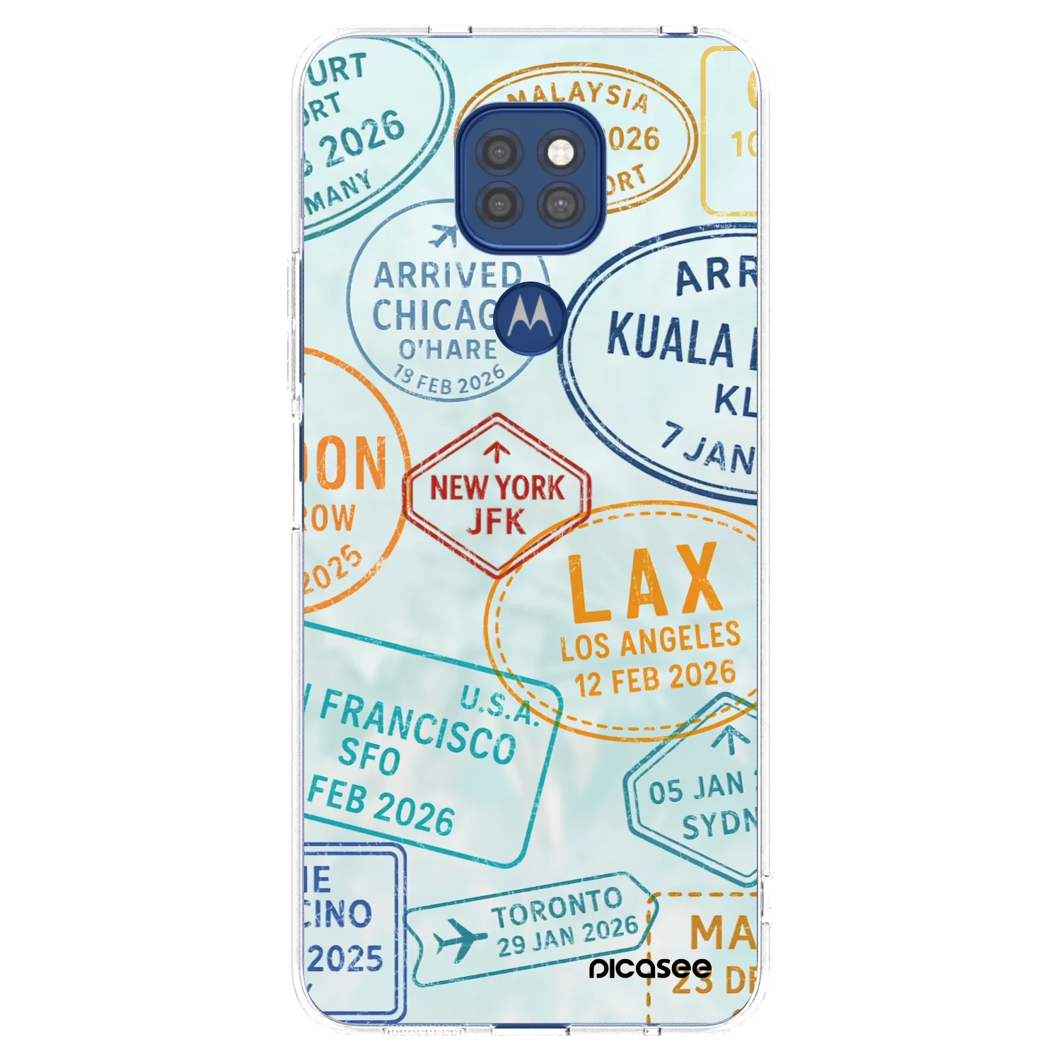 Picasee átlátszó szilikon tok az alábbi mobiltelefonokra Motorola Moto G9 Play - PASSPORT EDITION