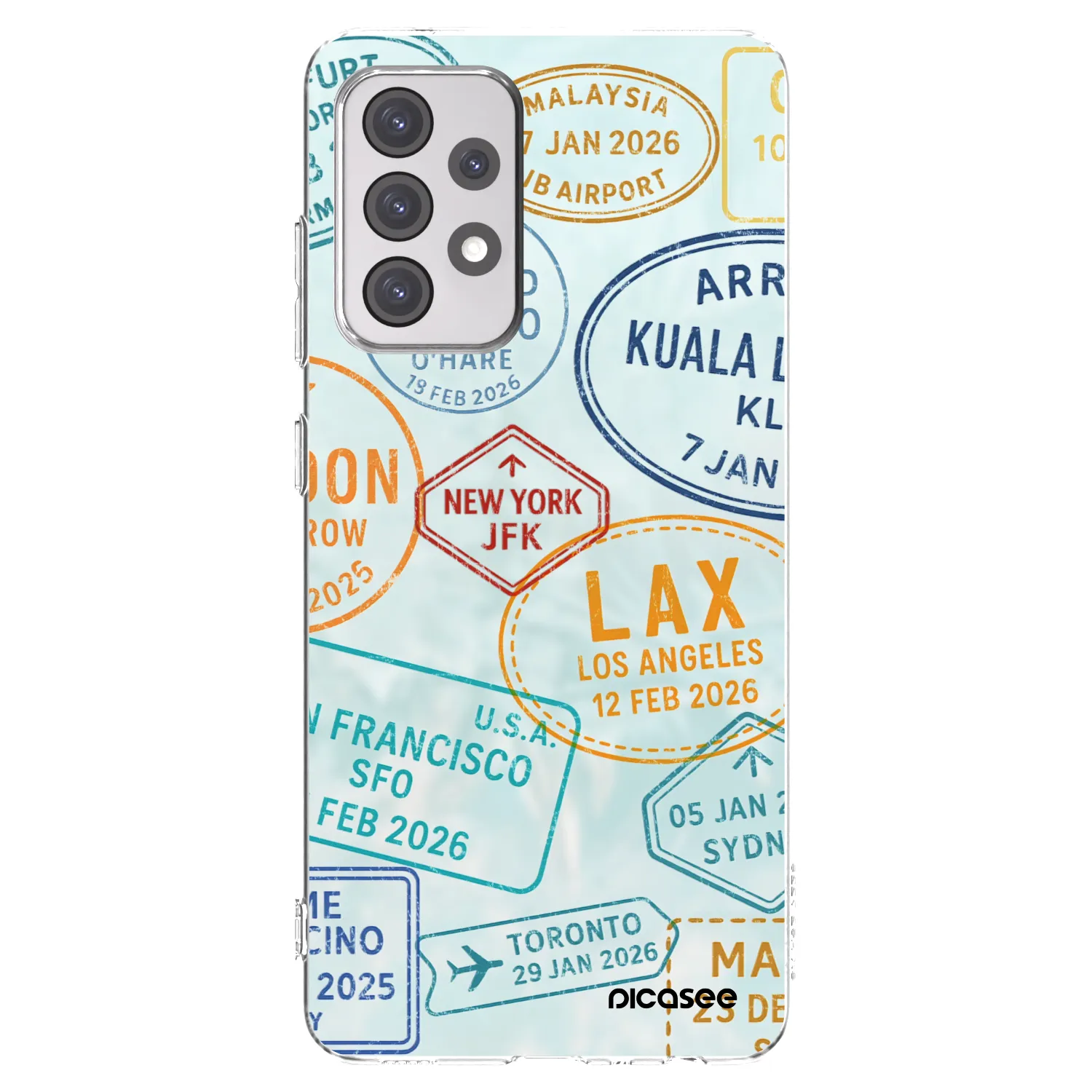 Picasee átlátszó szilikon tok az alábbi mobiltelefonokra Samsung Galaxy A52 5G A525F - PASSPORT EDITION