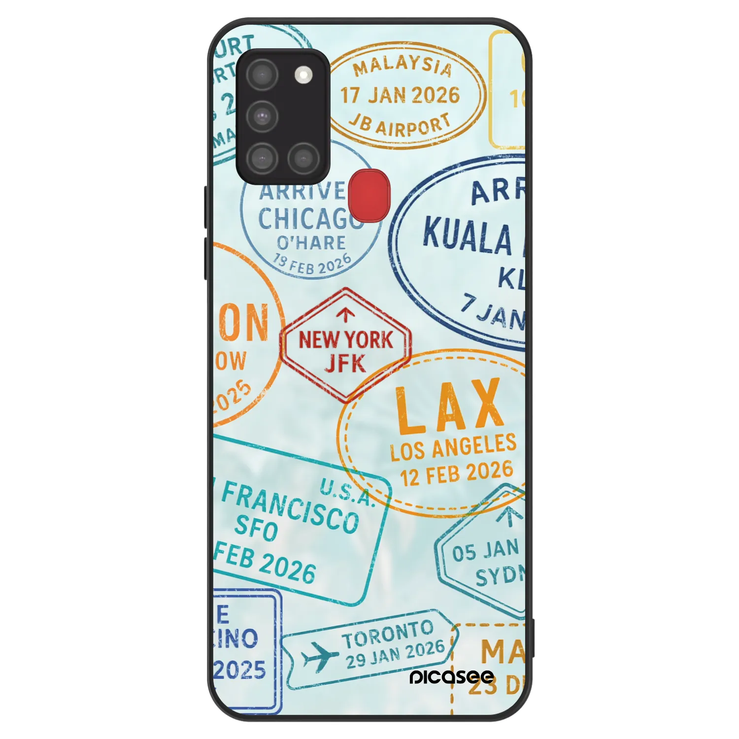 Picasee ULTIMATE CASE Samsung Galaxy A21s - készülékre - PASSPORT EDITION