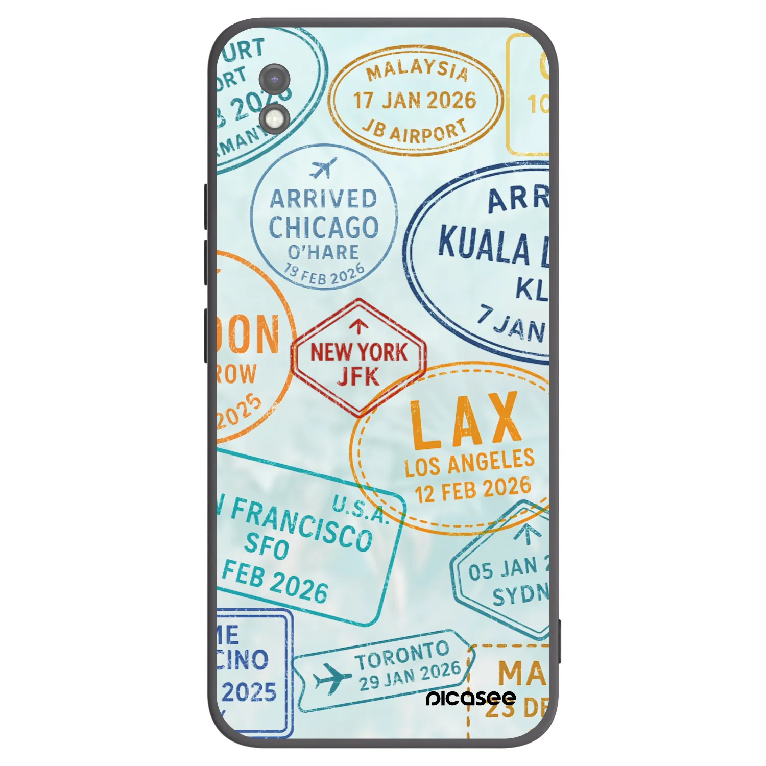 Picasee fekete szilikon tok az alábbi mobiltelefonokra Xiaomi Redmi 9AT - PASSPORT EDITION