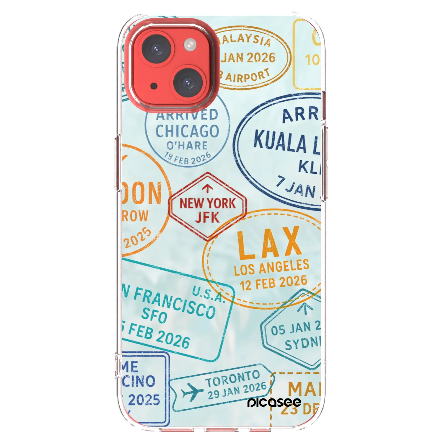 Picasee átlátszó szilikon tok az alábbi mobiltelefonokra Apple iPhone 13 - PASSPORT EDITION