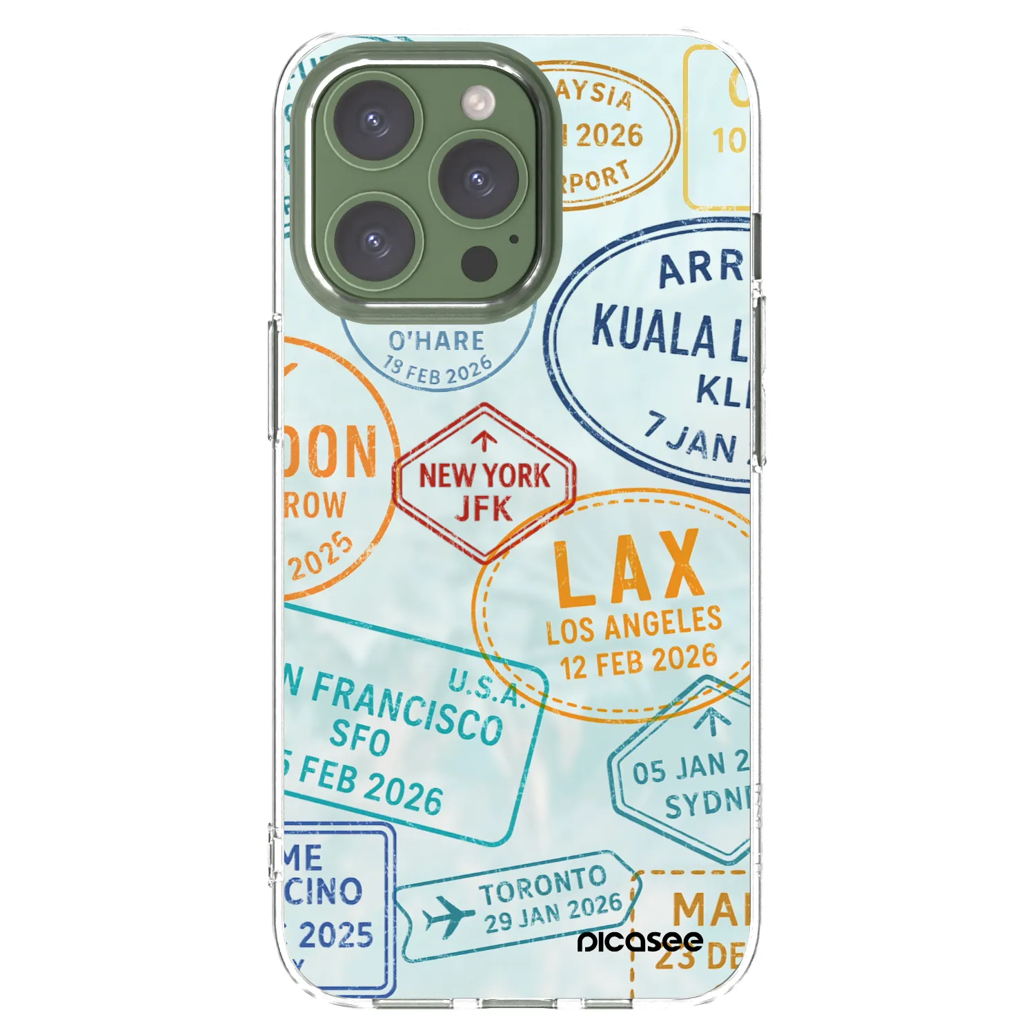 Picasee átlátszó szilikon tok az alábbi mobiltelefonokra Apple iPhone 13 Pro - PASSPORT EDITION