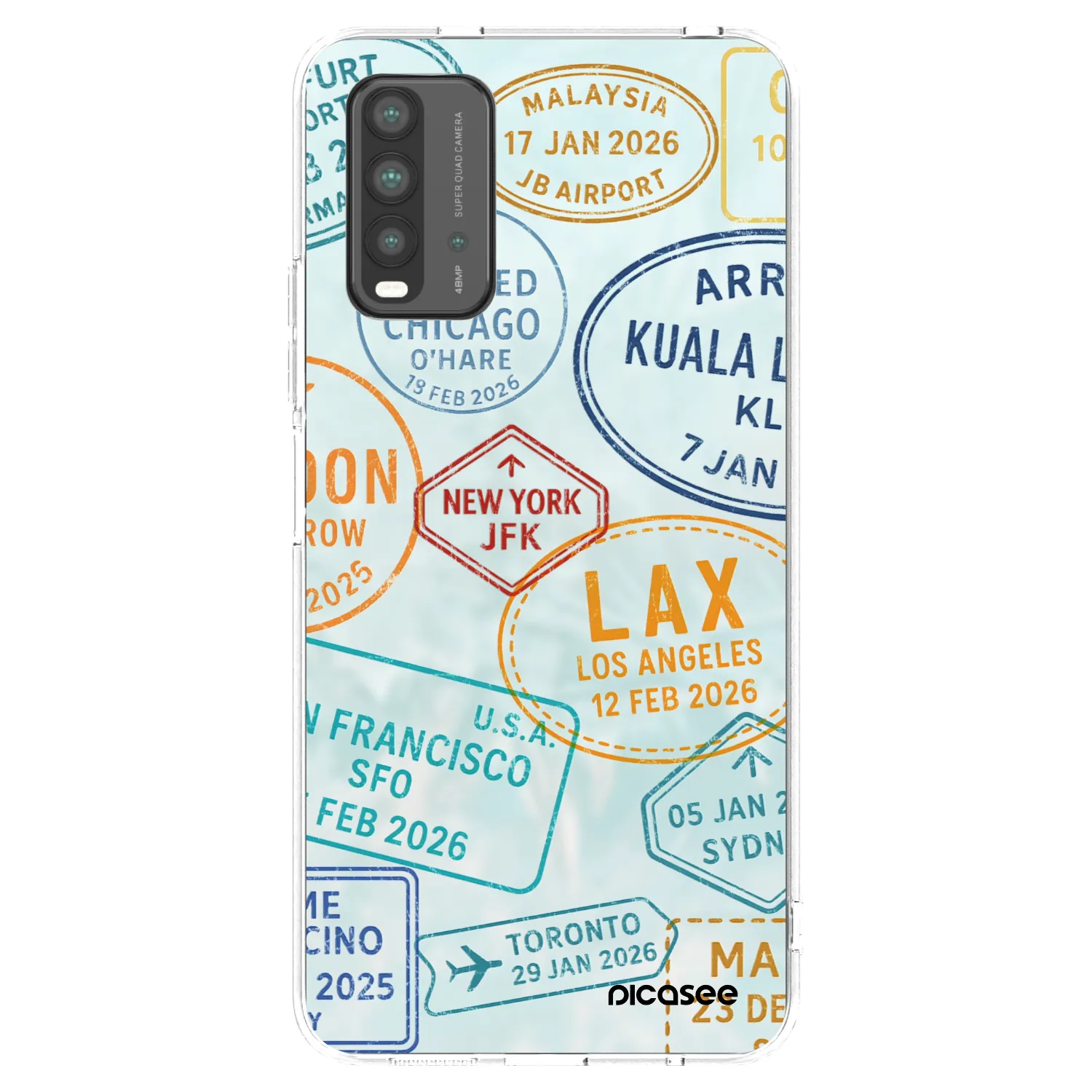 Picasee átlátszó szilikon tok az alábbi mobiltelefonokra Xiaomi Redmi 9T - PASSPORT EDITION