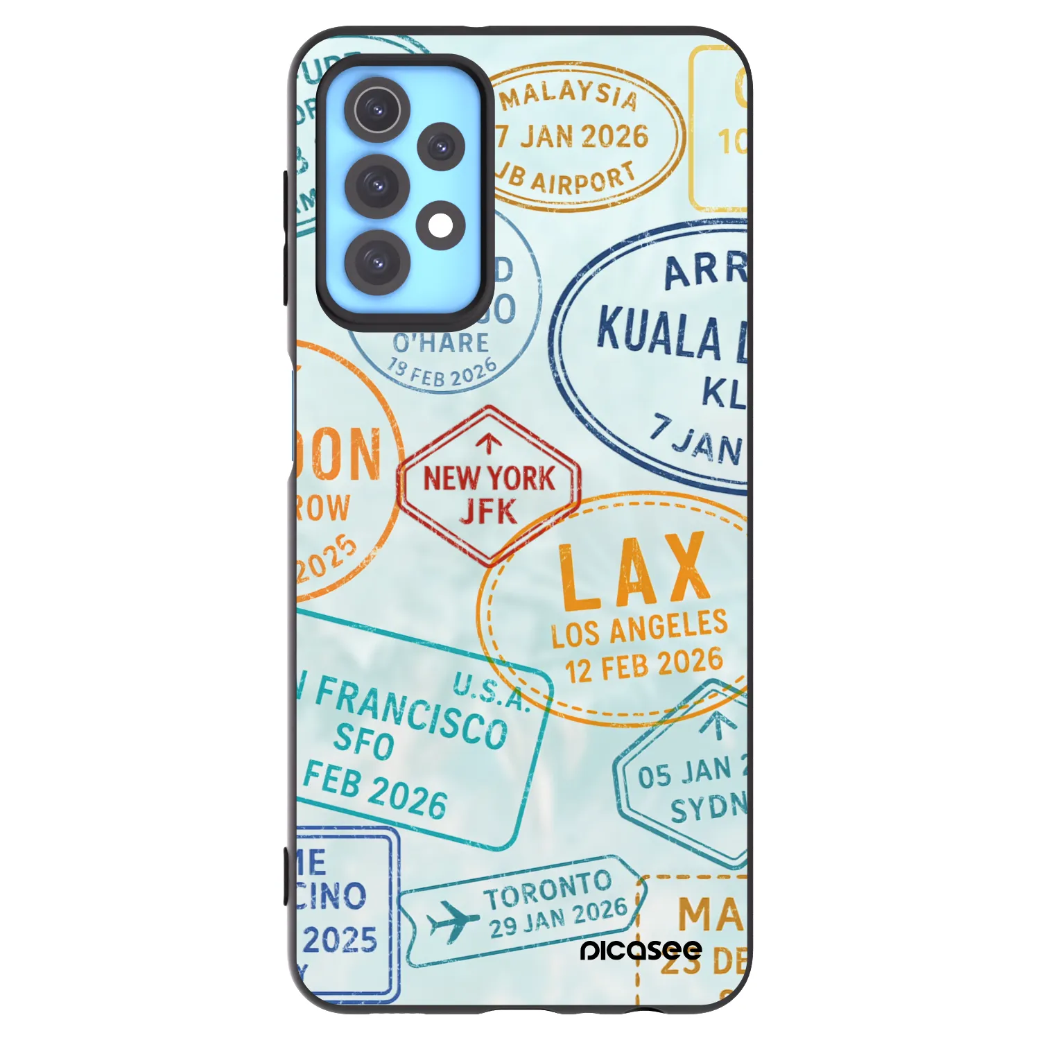 Picasee fekete szilikon tok az alábbi mobiltelefonokra Samsung Galaxy A32 4G SM-A325F - PASSPORT EDITION