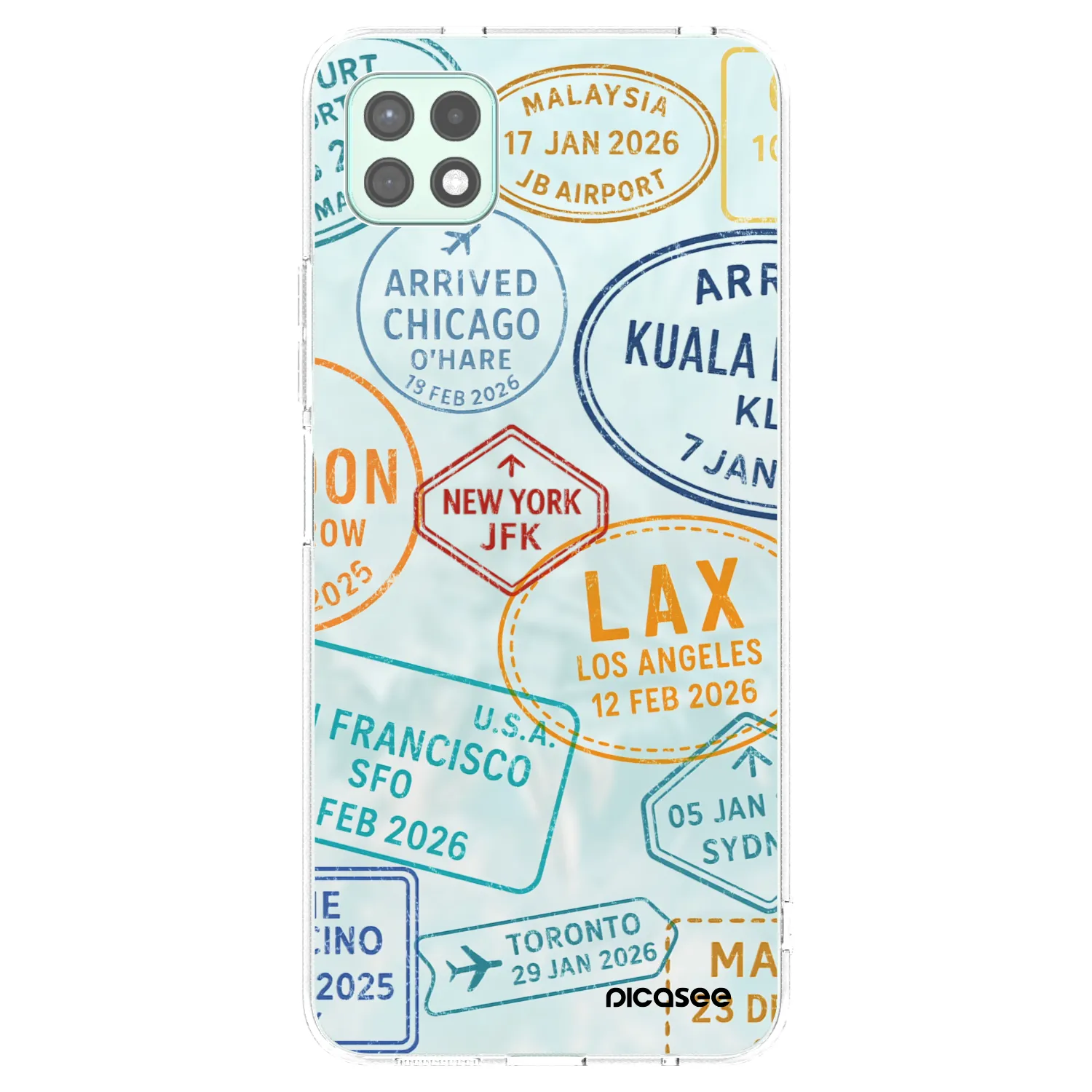Picasee átlátszó szilikon tok az alábbi mobiltelefonokra Samsung Galaxy A22 A226B 5G - PASSPORT EDITION