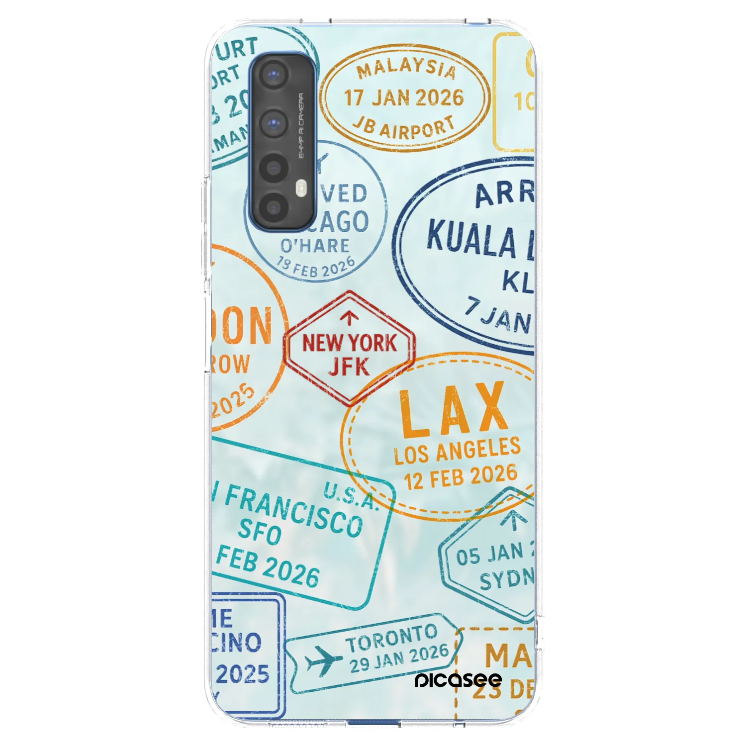 Picasee átlátszó szilikon tok az alábbi mobiltelefonokra Realme 7 - PASSPORT EDITION