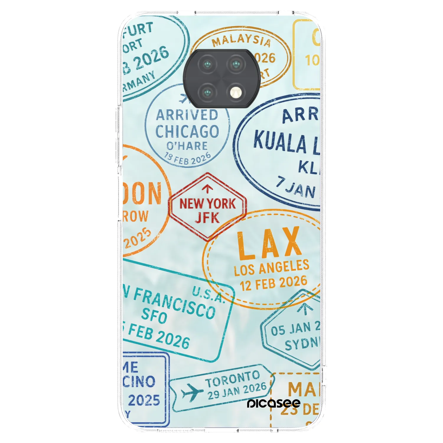 Picasee átlátszó szilikon tok az alábbi mobiltelefonokra Xiaomi Redmi Note 9T - PASSPORT EDITION