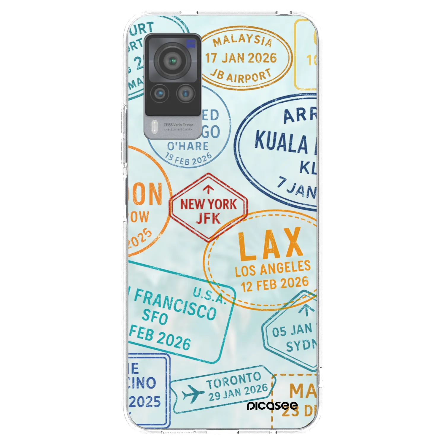 Picasee átlátszó szilikon tok az alábbi mobiltelefonokra Vivo X60 Pro 5G - PASSPORT EDITION