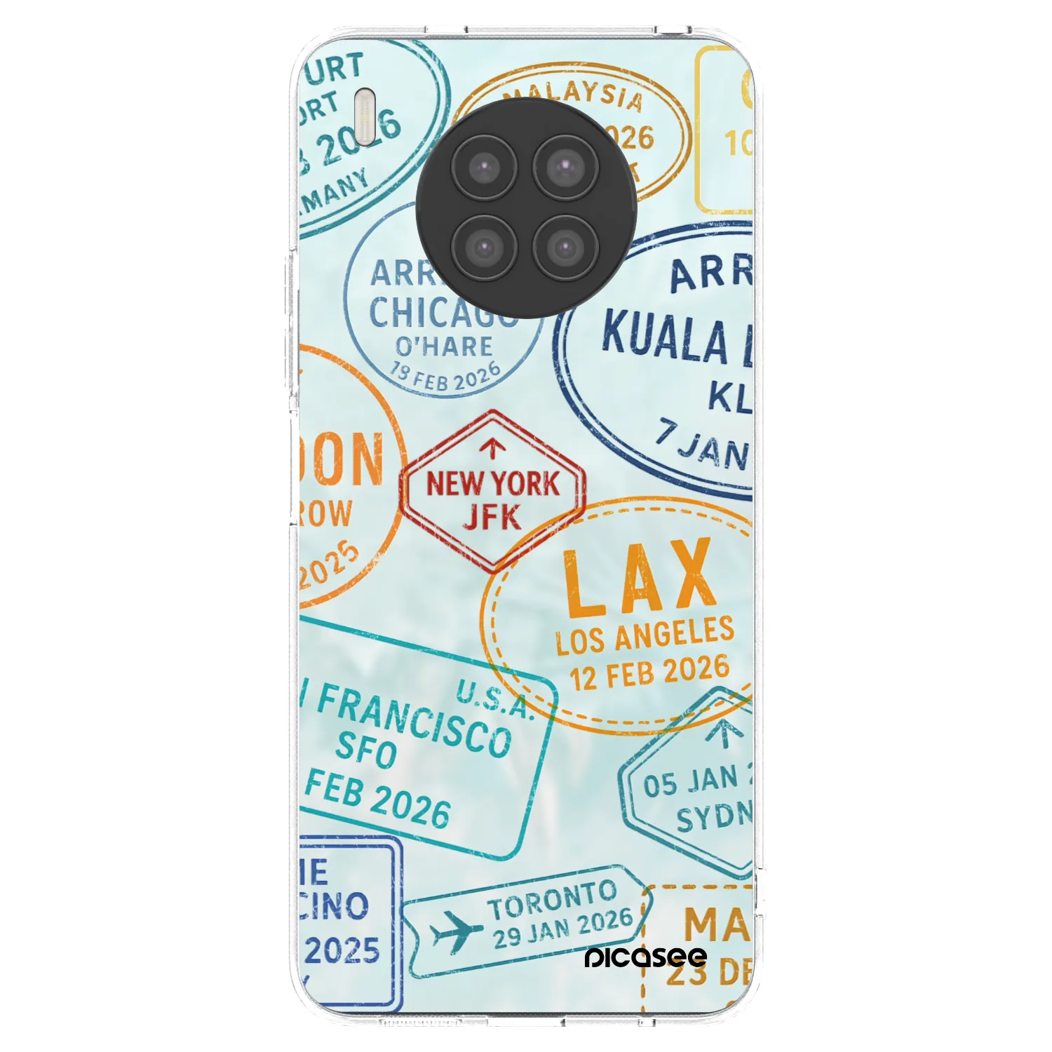 Picasee átlátszó szilikon tok az alábbi mobiltelefonokra Huawei Nova 8i - PASSPORT EDITION