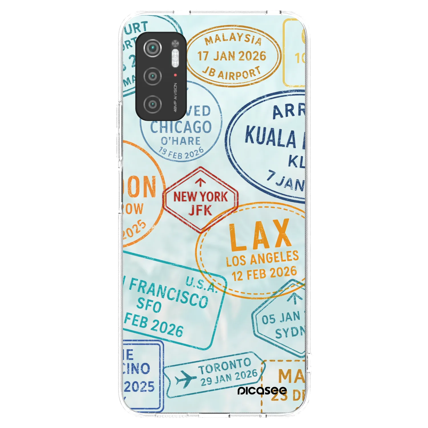 Picasee átlátszó szilikon tok az alábbi mobiltelefonokra Xiaomi Poco M3 Pro 5G - PASSPORT EDITION