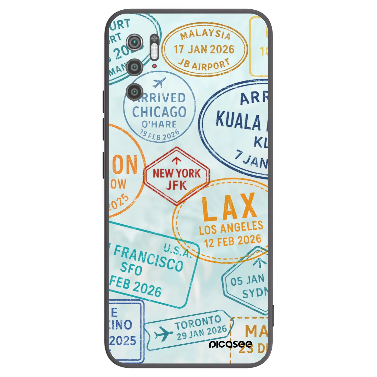 Picasee fekete szilikon tok az alábbi mobiltelefonokra Xiaomi Poco M3 Pro 5G - PASSPORT EDITION