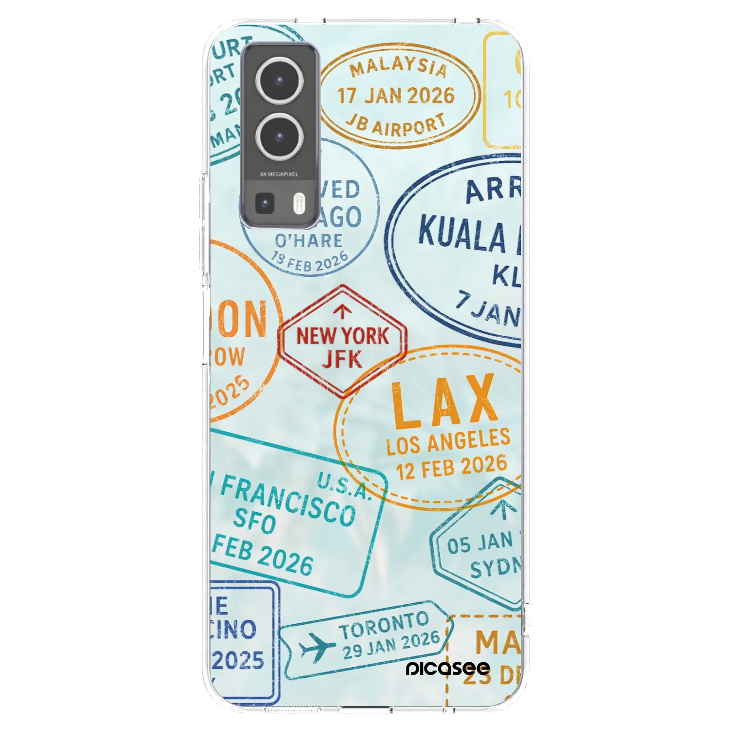 Picasee átlátszó szilikon tok az alábbi mobiltelefonokra Vivo Y72 5G - PASSPORT EDITION