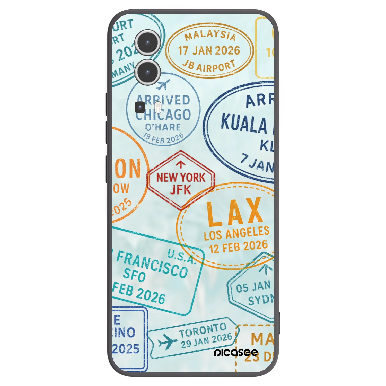 Picasee fekete szilikon tok az alábbi mobiltelefonokra Vivo Y72 5G - PASSPORT EDITION
