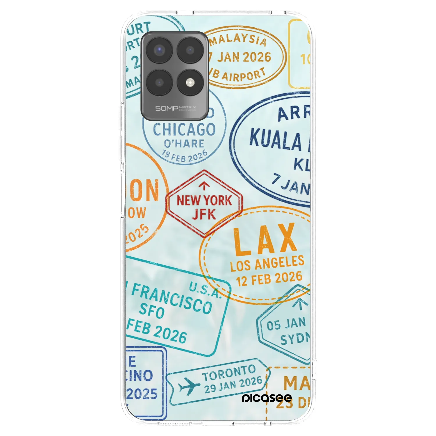 Picasee átlátszó szilikon tok az alábbi mobiltelefonokra Realme 8i - PASSPORT EDITION