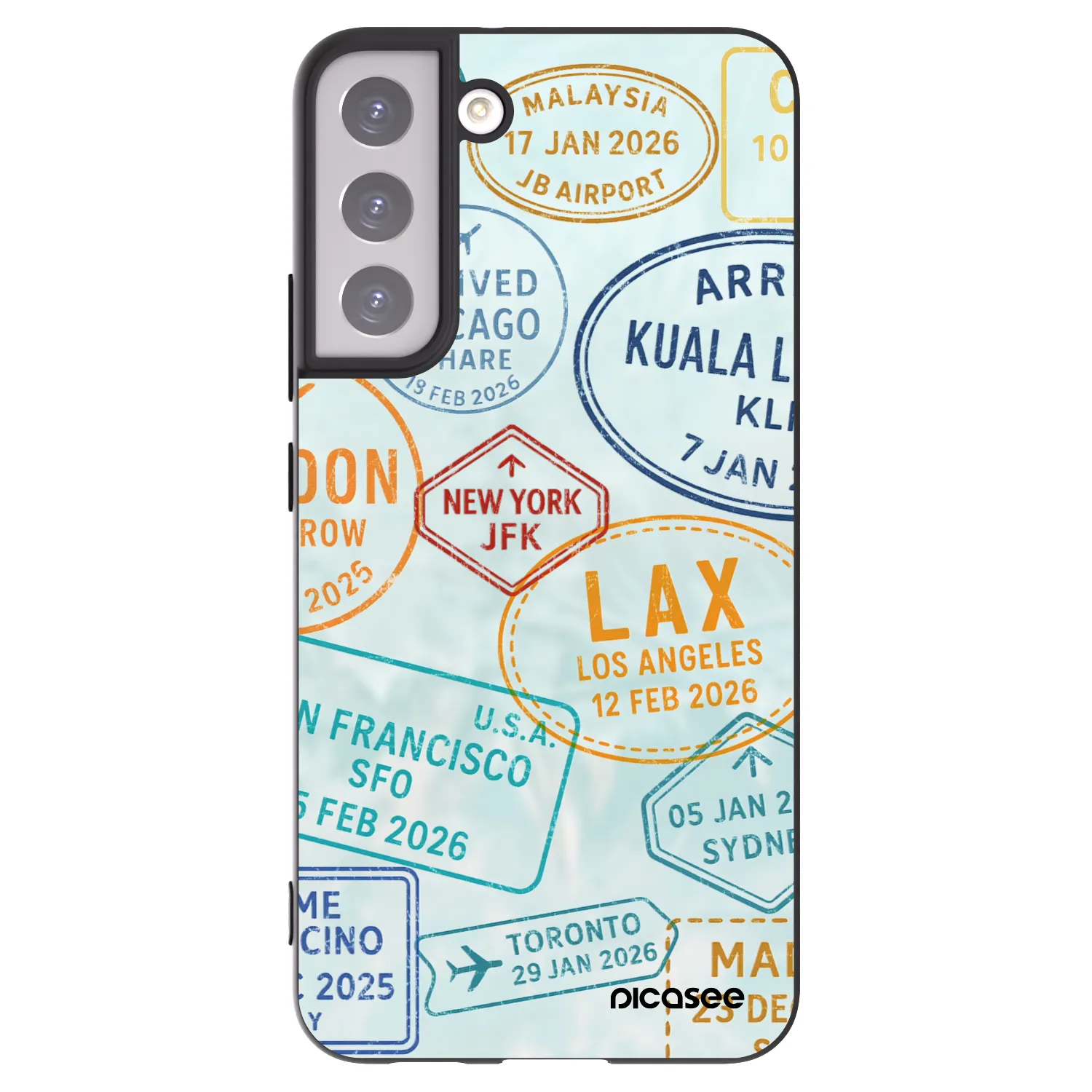 Picasee fekete szilikon tok az alábbi mobiltelefonokra Samsung Galaxy S22+ 5G - PASSPORT EDITION