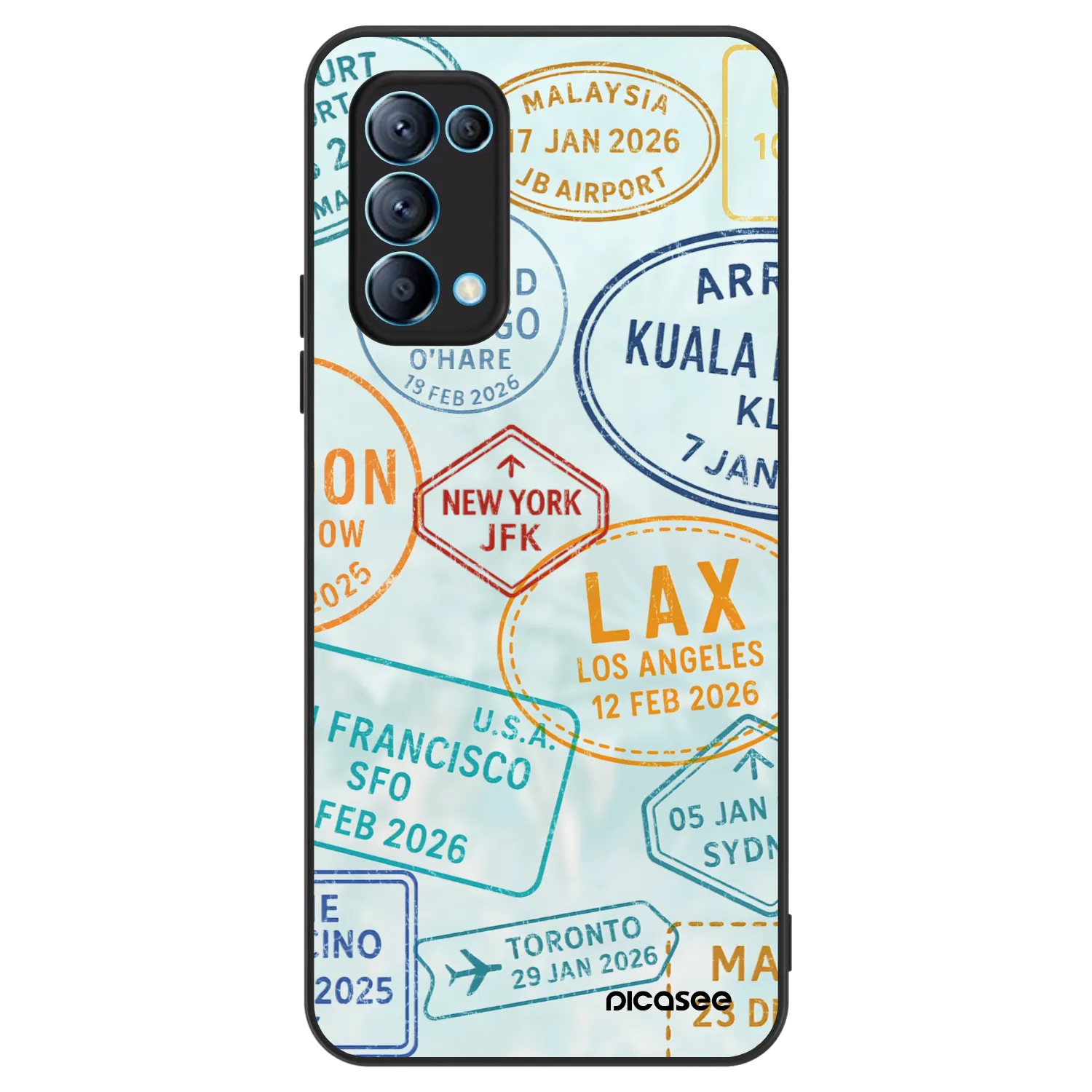 Picasee ULTIMATE CASE OPPO A16s - készülékre - PASSPORT EDITION
