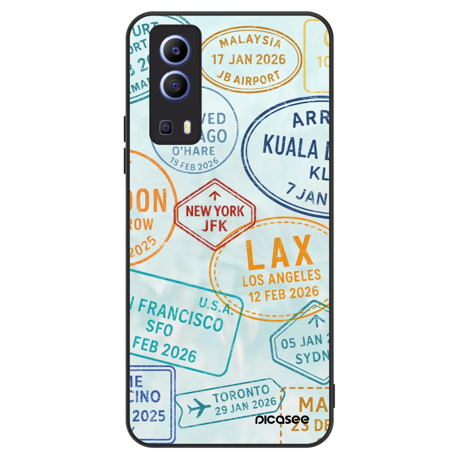 Picasee ULTIMATE CASE Vivo Y52 5G - készülékre - PASSPORT EDITION