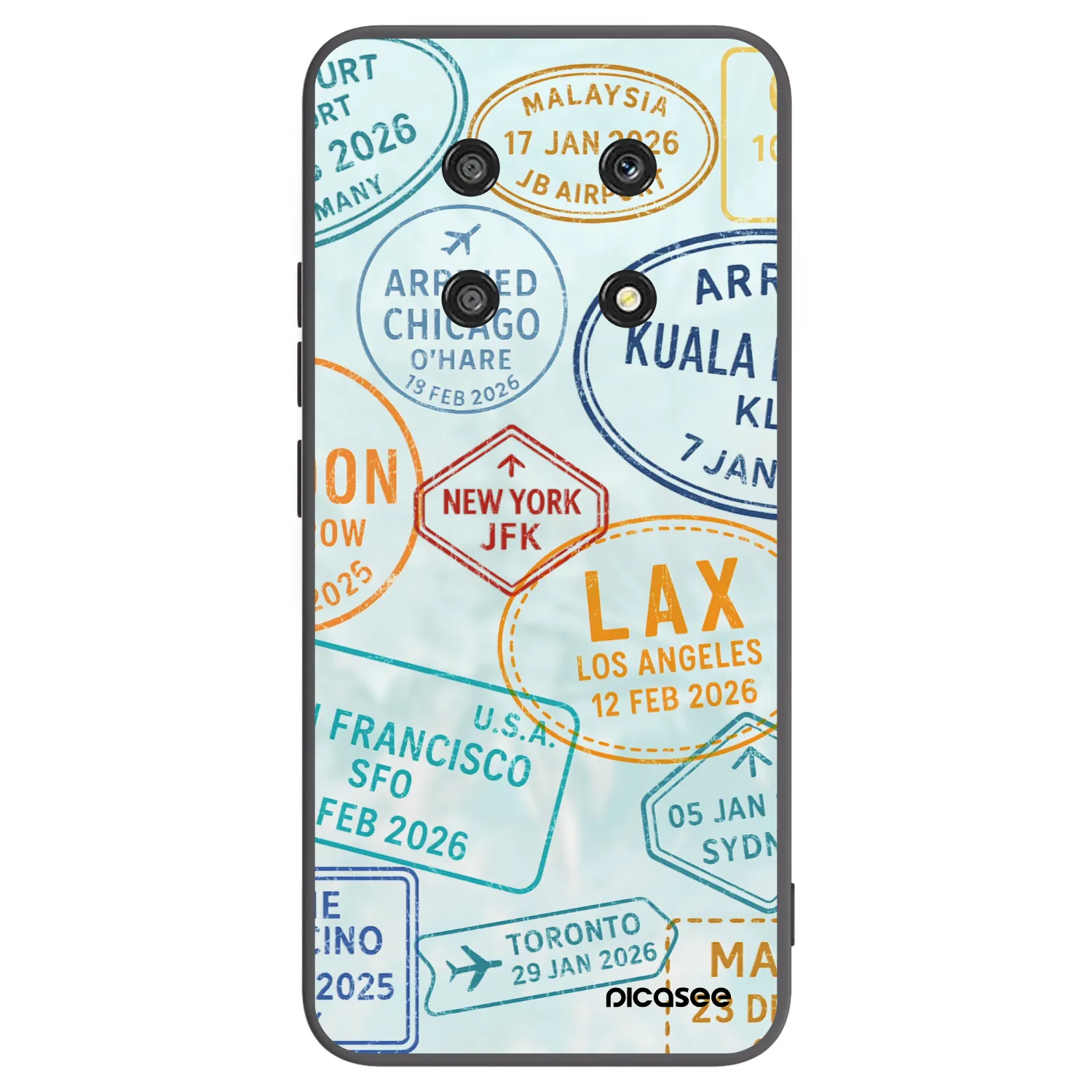 Picasee fekete szilikon tok az alábbi mobiltelefonokra Honor Magic4 Lite 5G - PASSPORT EDITION
