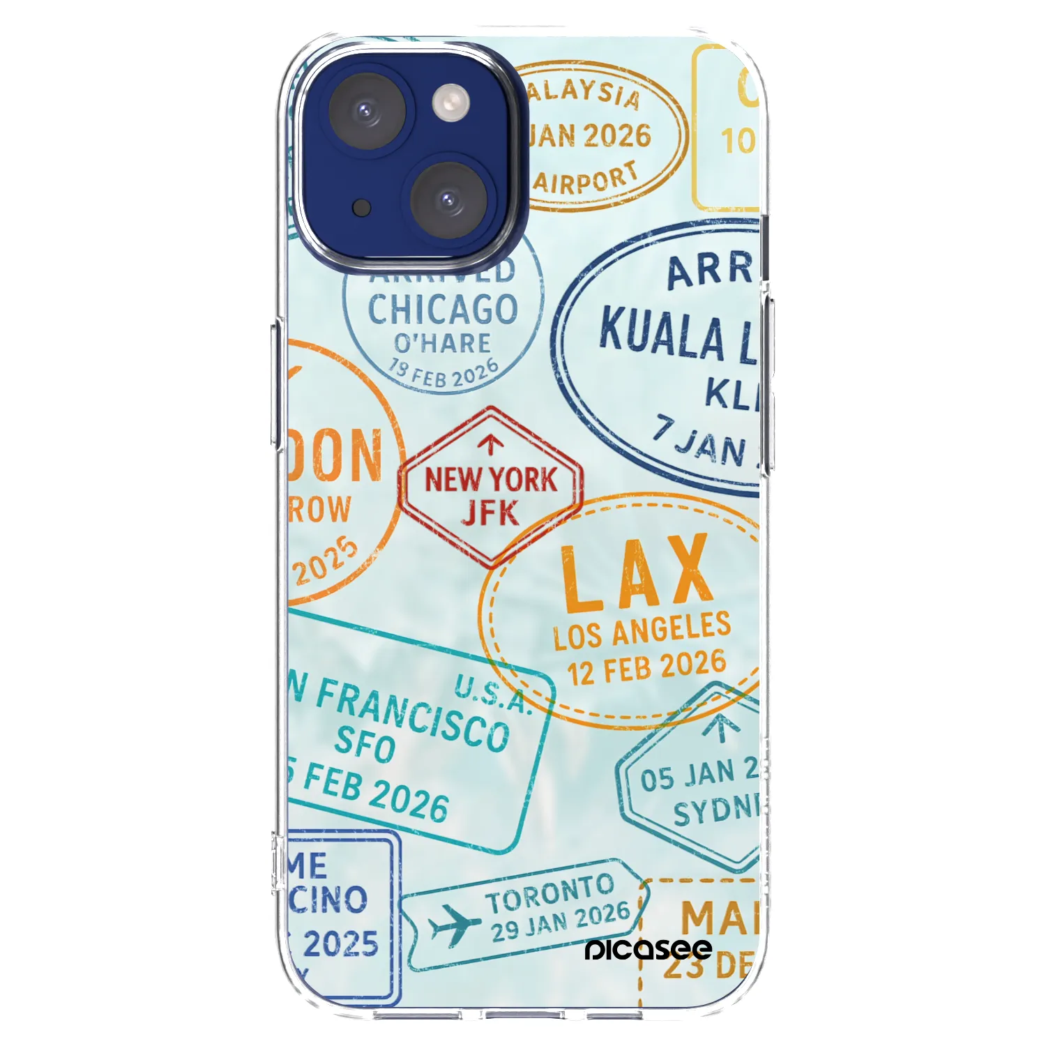 Picasee átlátszó szilikon tok az alábbi mobiltelefonokra Apple iPhone 14 - PASSPORT EDITION