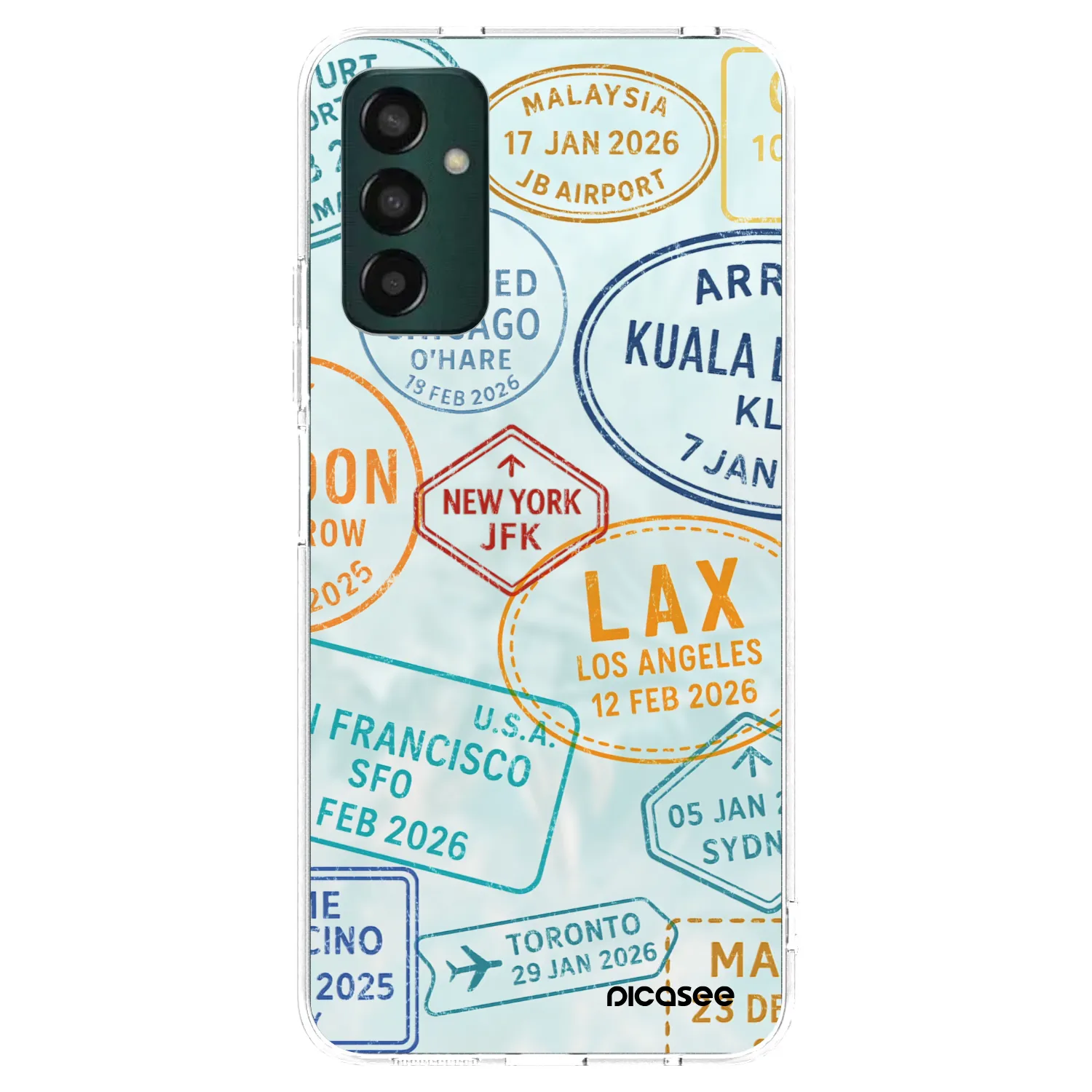 Picasee átlátszó szilikon tok az alábbi mobiltelefonokra Samsung Galaxy M13 M135F - PASSPORT EDITION