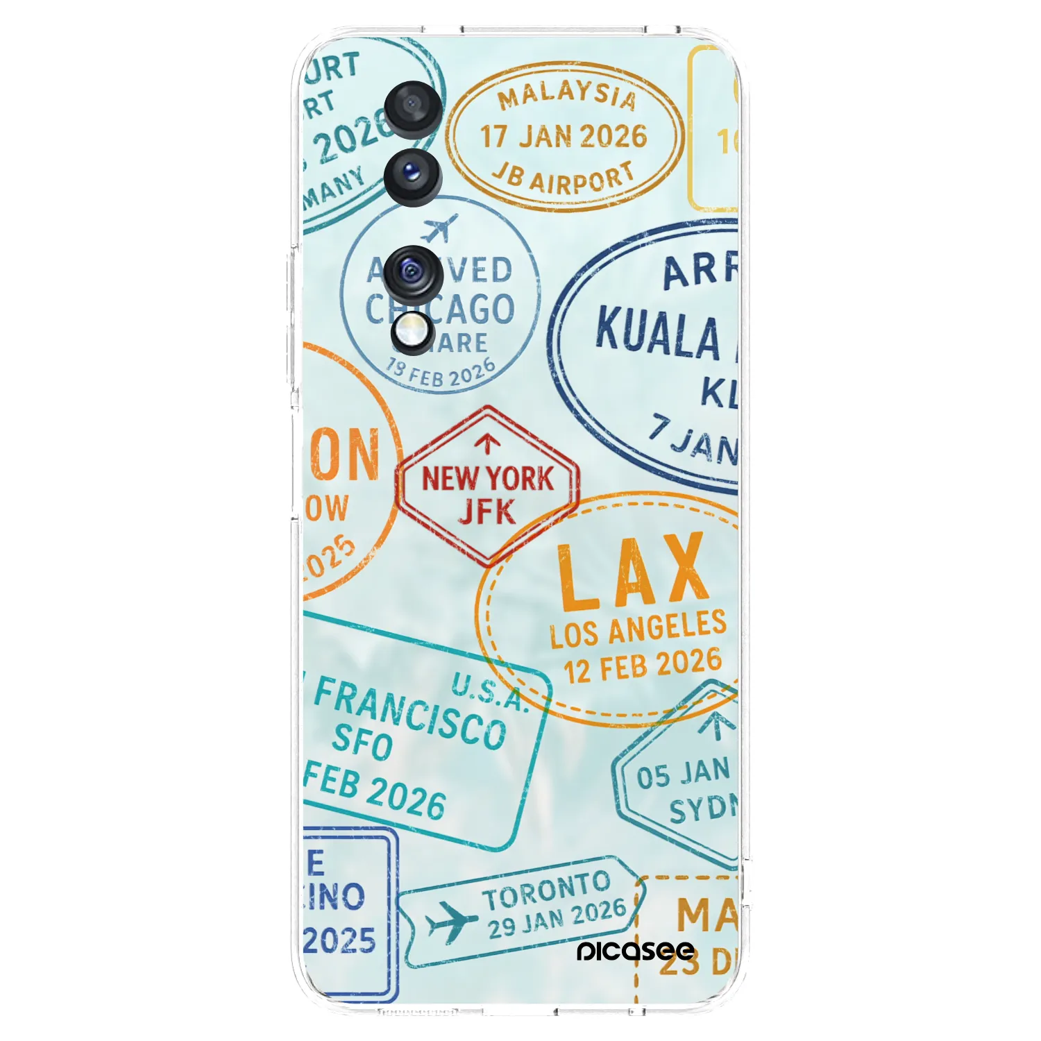 Picasee átlátszó szilikon tok az alábbi mobiltelefonokra Honor 70 - PASSPORT EDITION