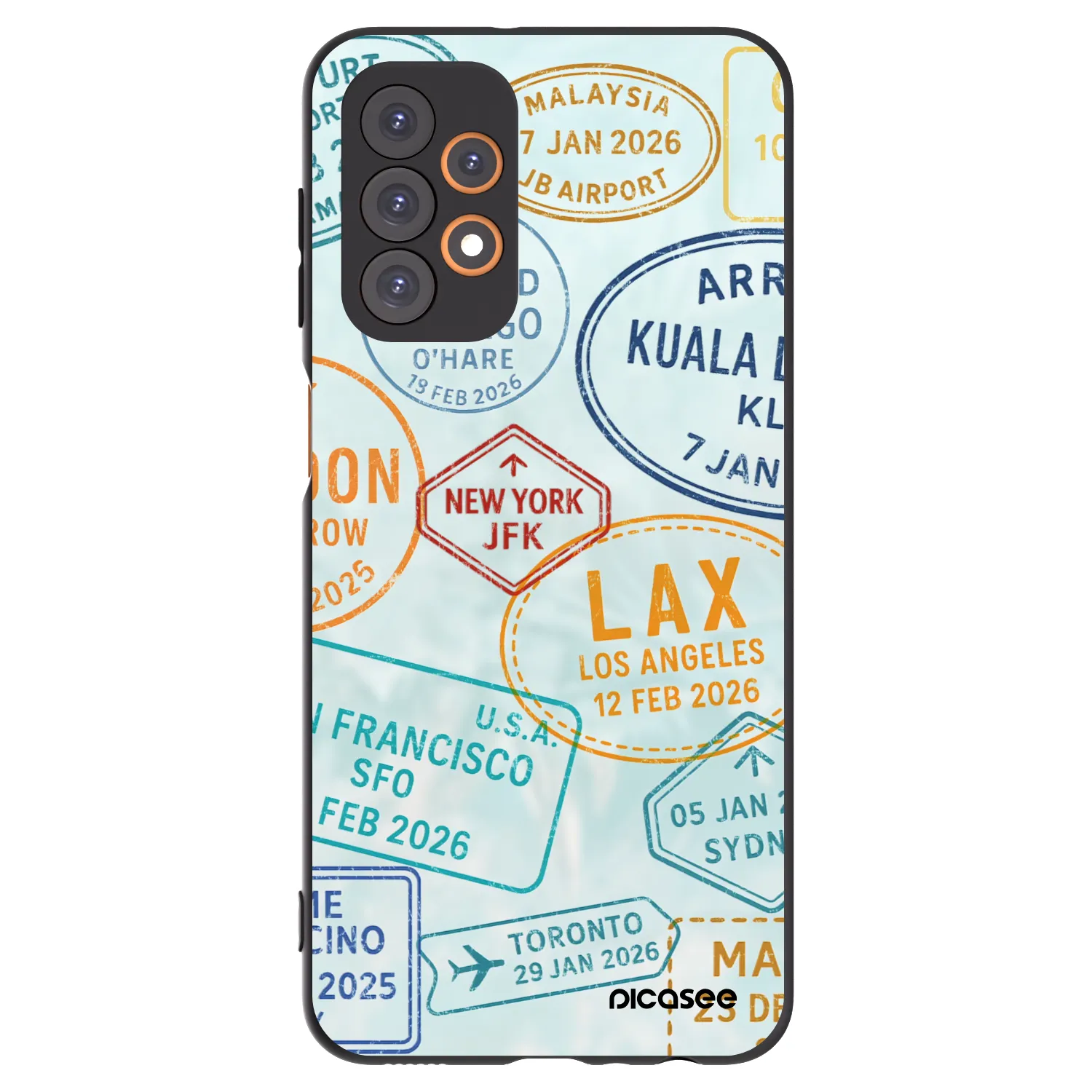 Picasee fekete szilikon tok az alábbi mobiltelefonokra Samsung Galaxy A23 A236B 5G - PASSPORT EDITION