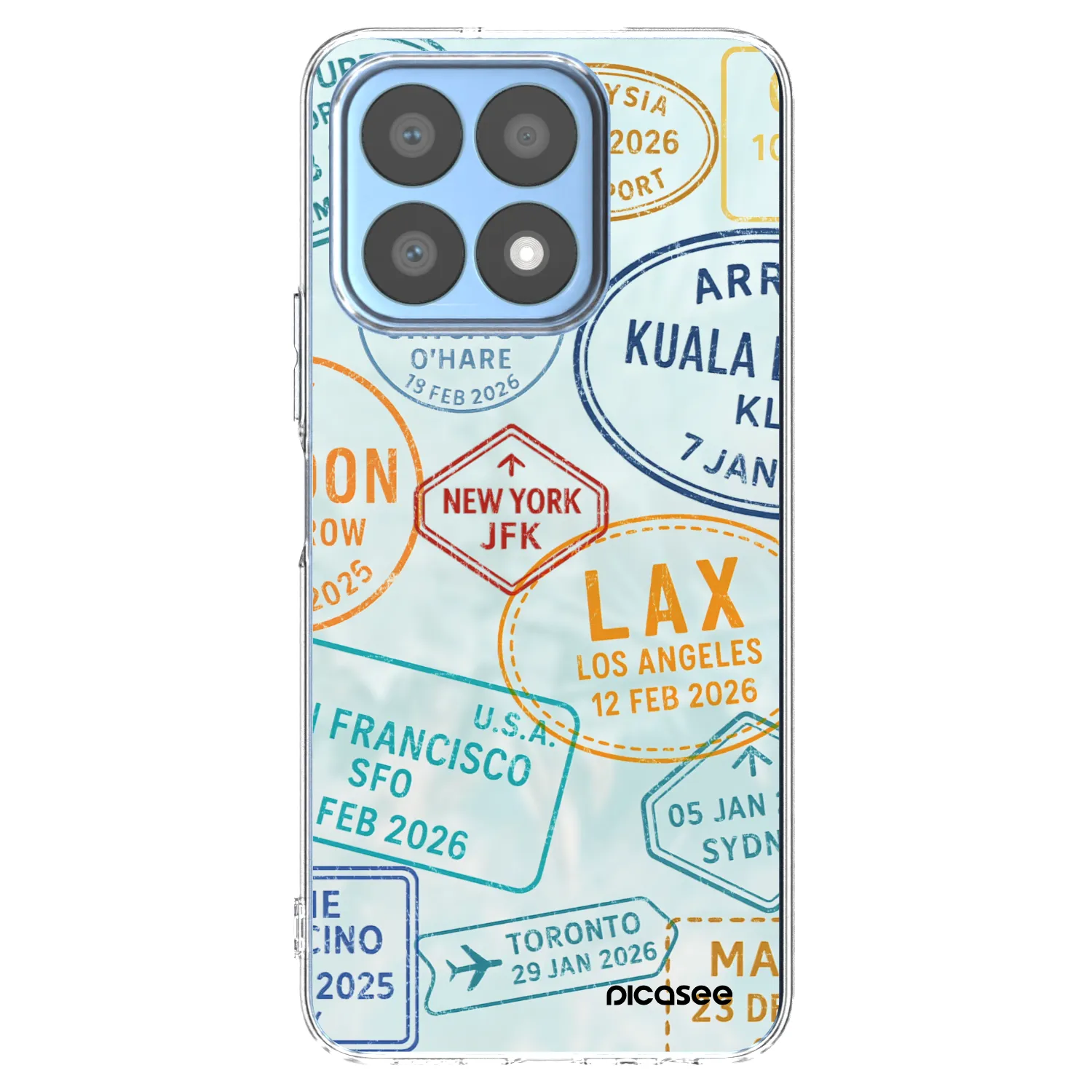 Picasee átlátszó szilikon tok az alábbi mobiltelefonokra Honor X8a - PASSPORT EDITION