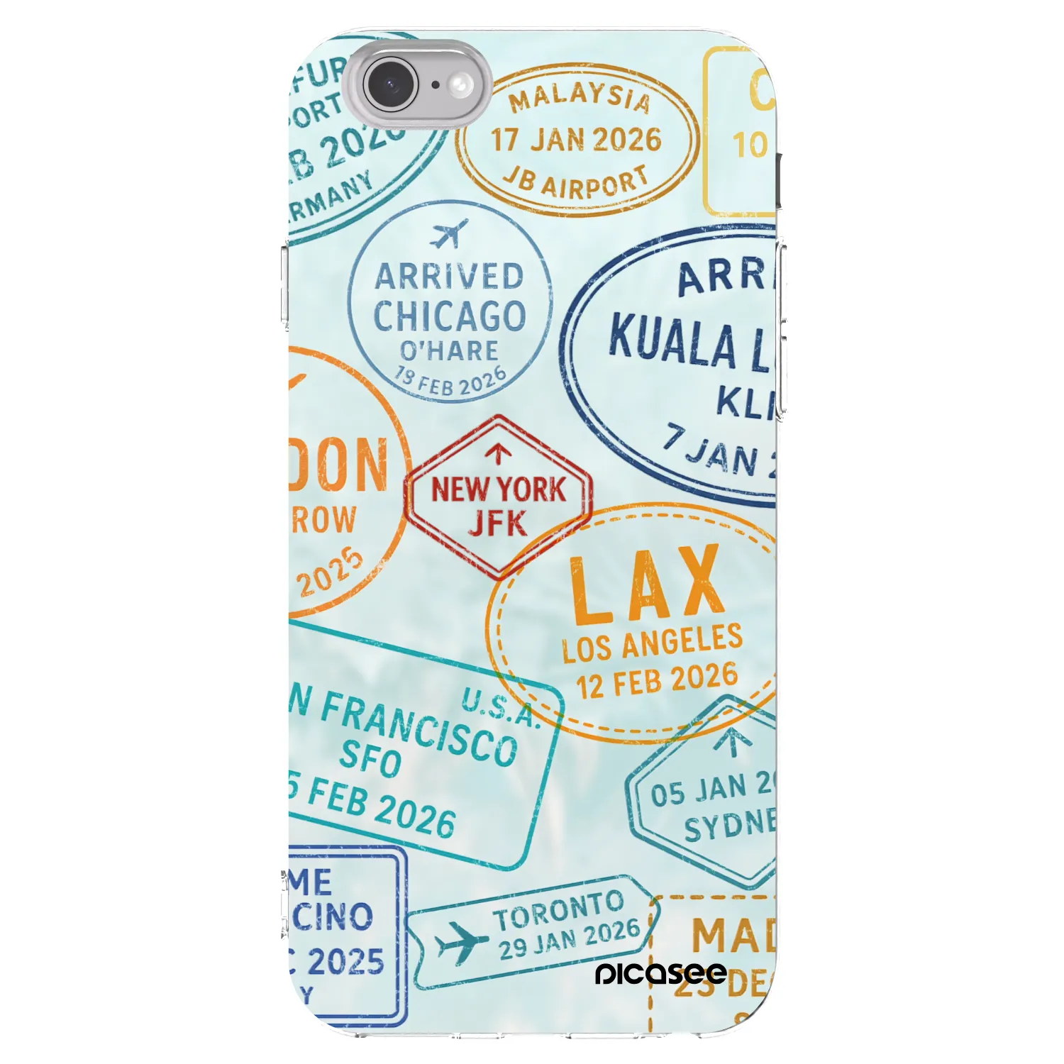 Picasee átlátszó szilikon tok az alábbi mobiltelefonokra Apple iPhone 6/6S - PASSPORT EDITION