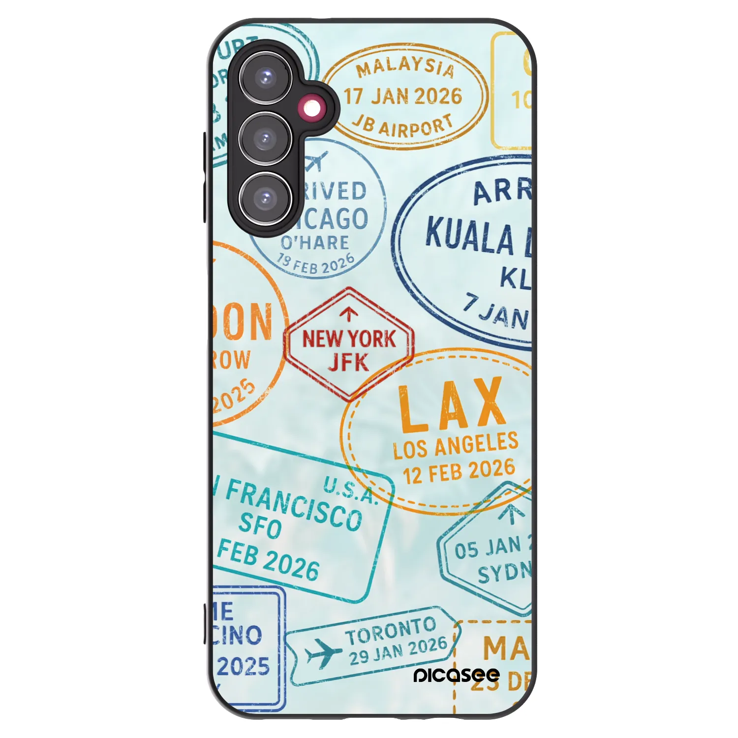 Picasee fekete szilikon tok az alábbi mobiltelefonokra Samsung Galaxy A14 4G A145R - PASSPORT EDITION
