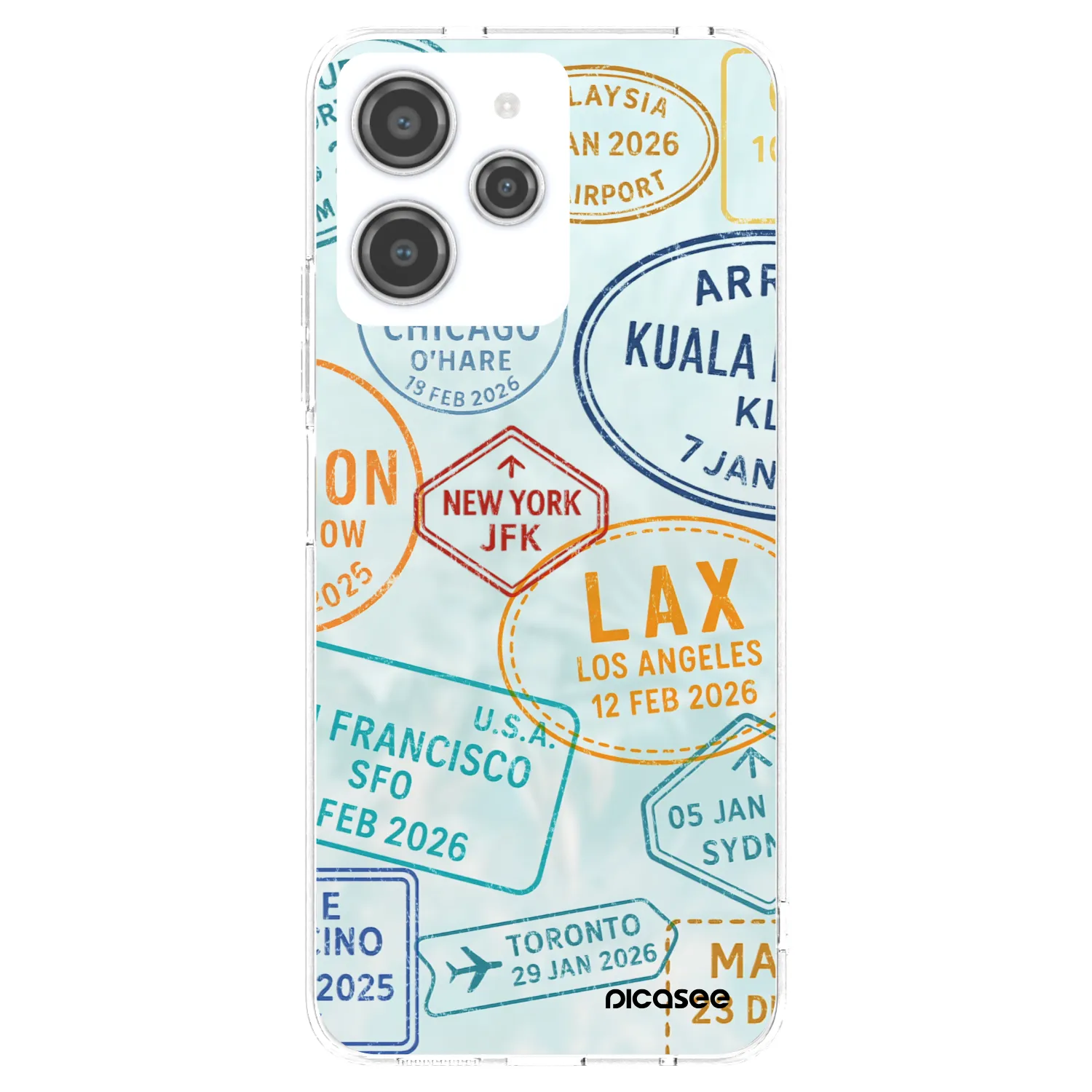 Picasee átlátszó szilikon tok az alábbi mobiltelefonokra Xiaomi Redmi 12 4G - PASSPORT EDITION