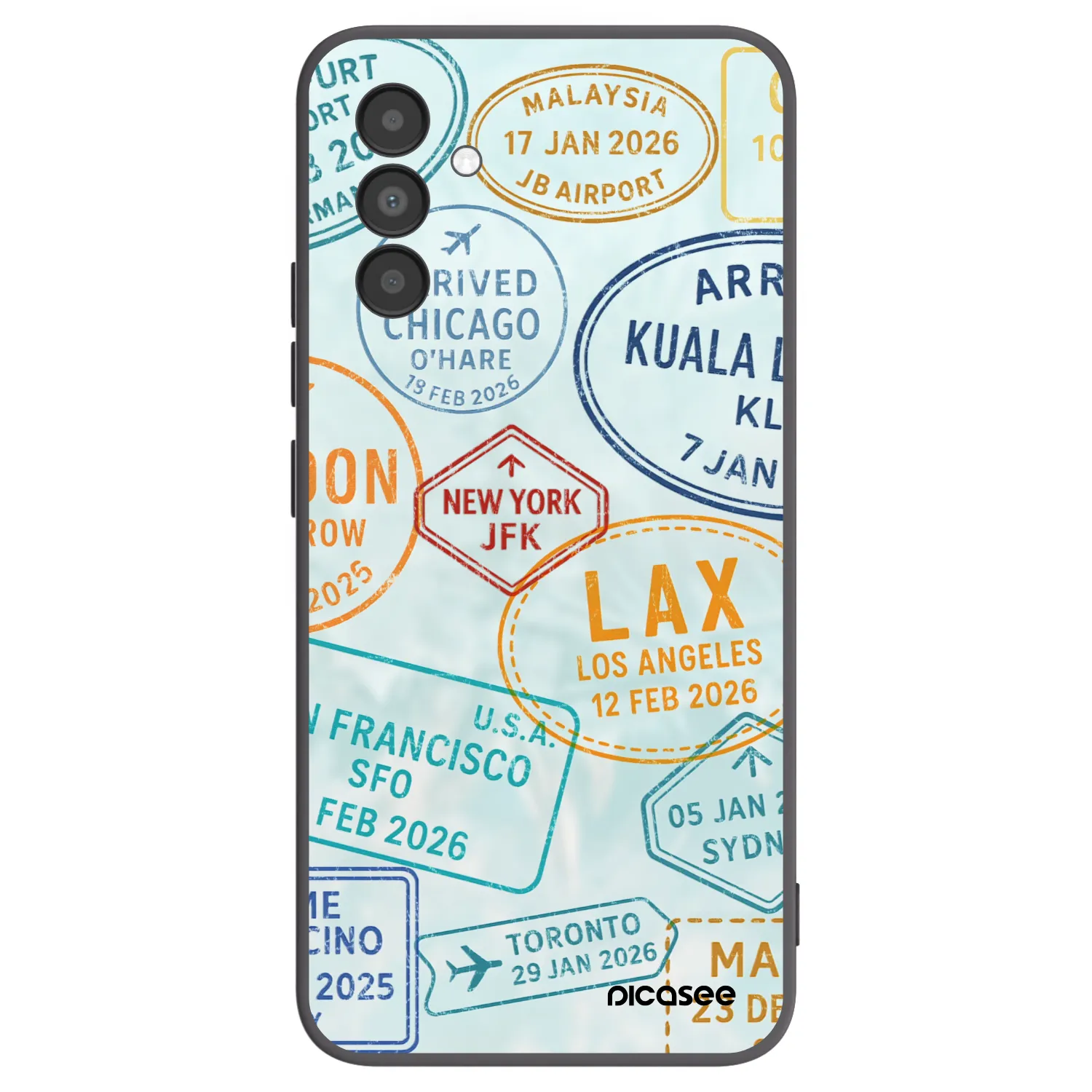 Picasee fekete szilikon tok az alábbi mobiltelefonokra Samsung Galaxy A04s A047F - PASSPORT EDITION