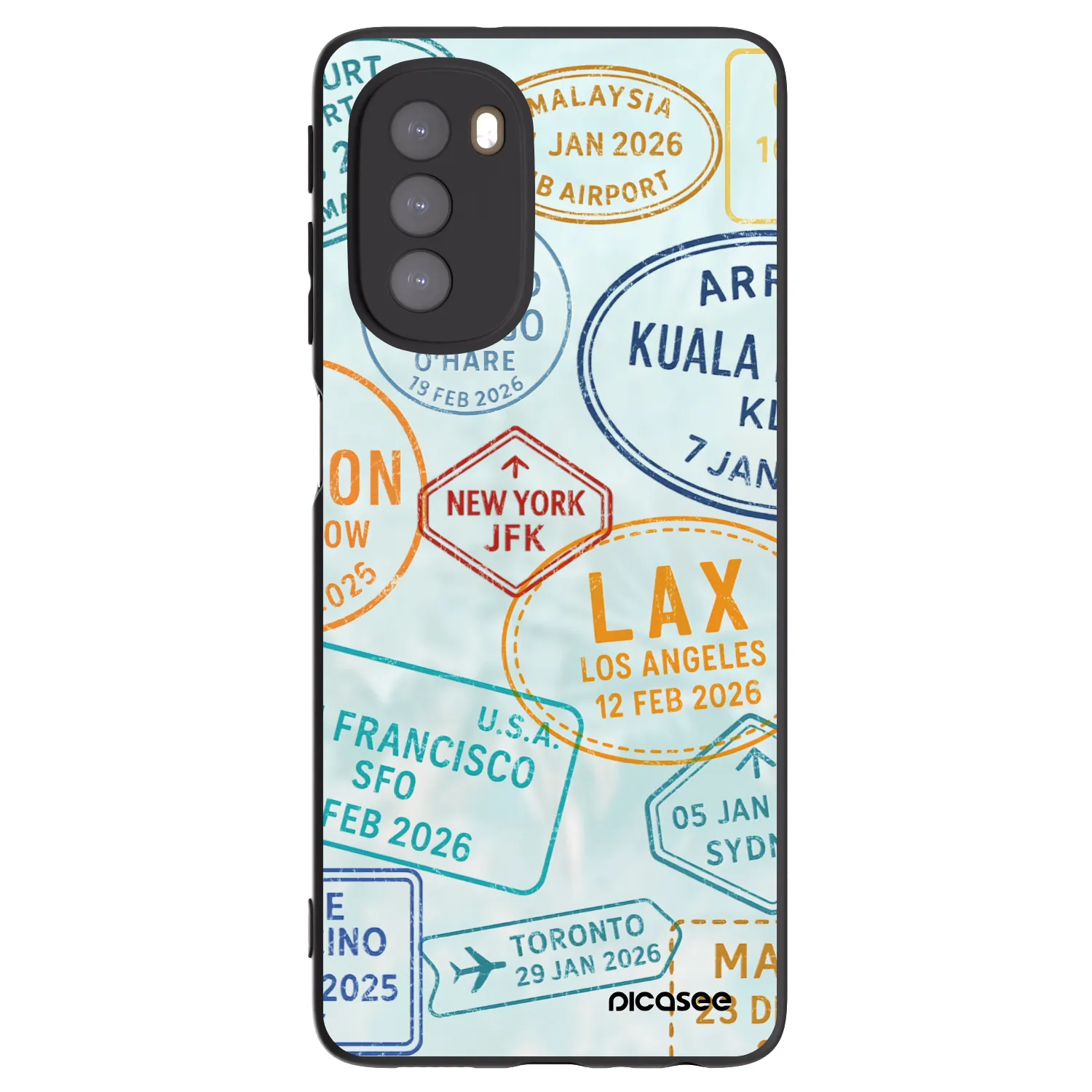 Picasee fekete szilikon tok az alábbi mobiltelefonokra Motorola Moto G51 - PASSPORT EDITION