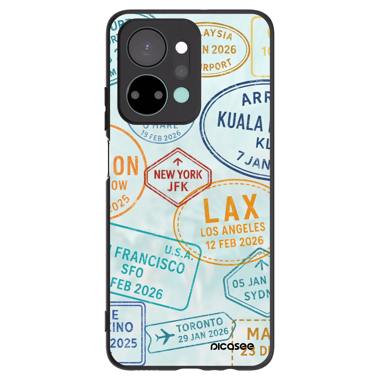 Picasee fekete szilikon tok az alábbi mobiltelefonokra Honor X7a - PASSPORT EDITION