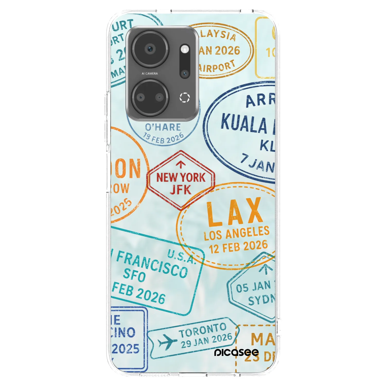 Picasee átlátszó szilikon tok az alábbi mobiltelefonokra Honor X7a - PASSPORT EDITION