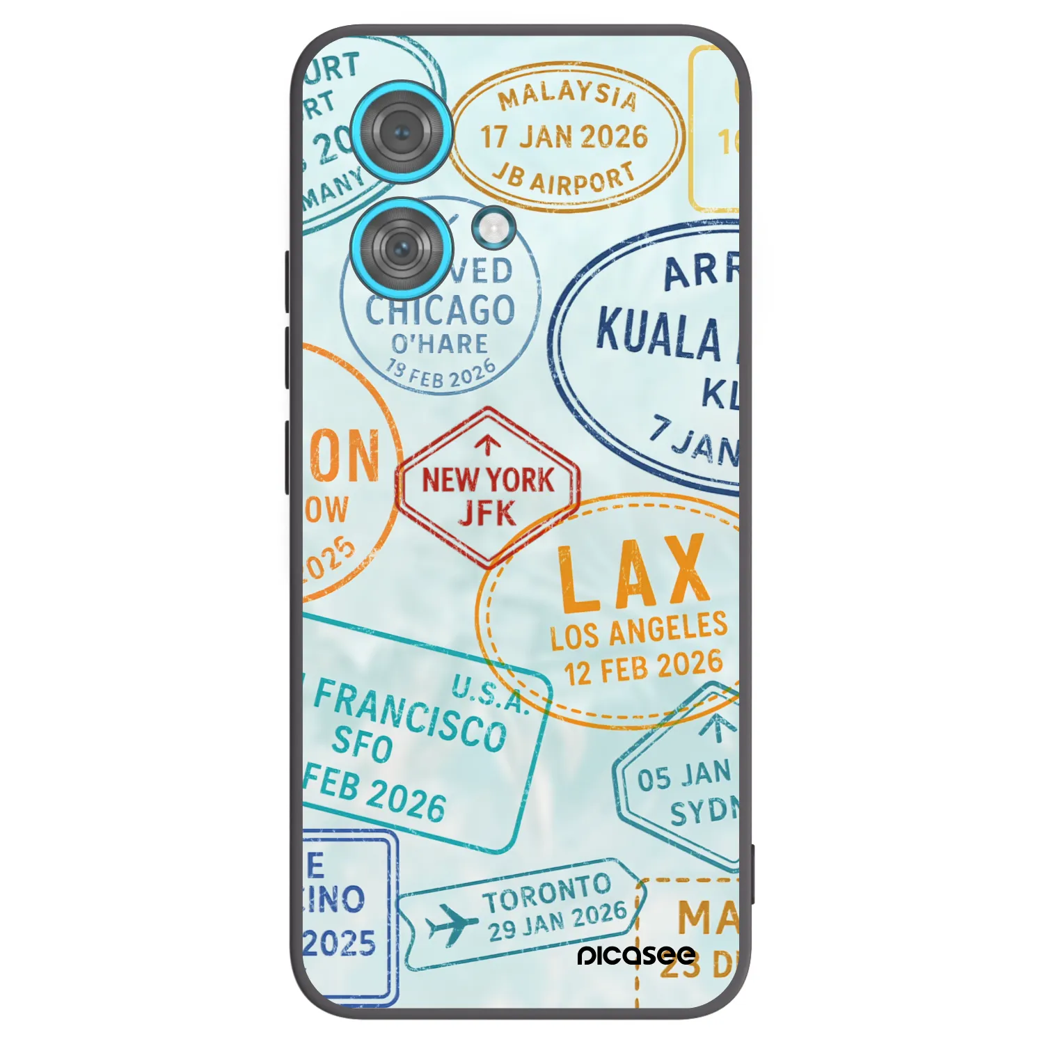 Picasee fekete szilikon tok az alábbi mobiltelefonokra Motorola Edge 40 Neo - PASSPORT EDITION