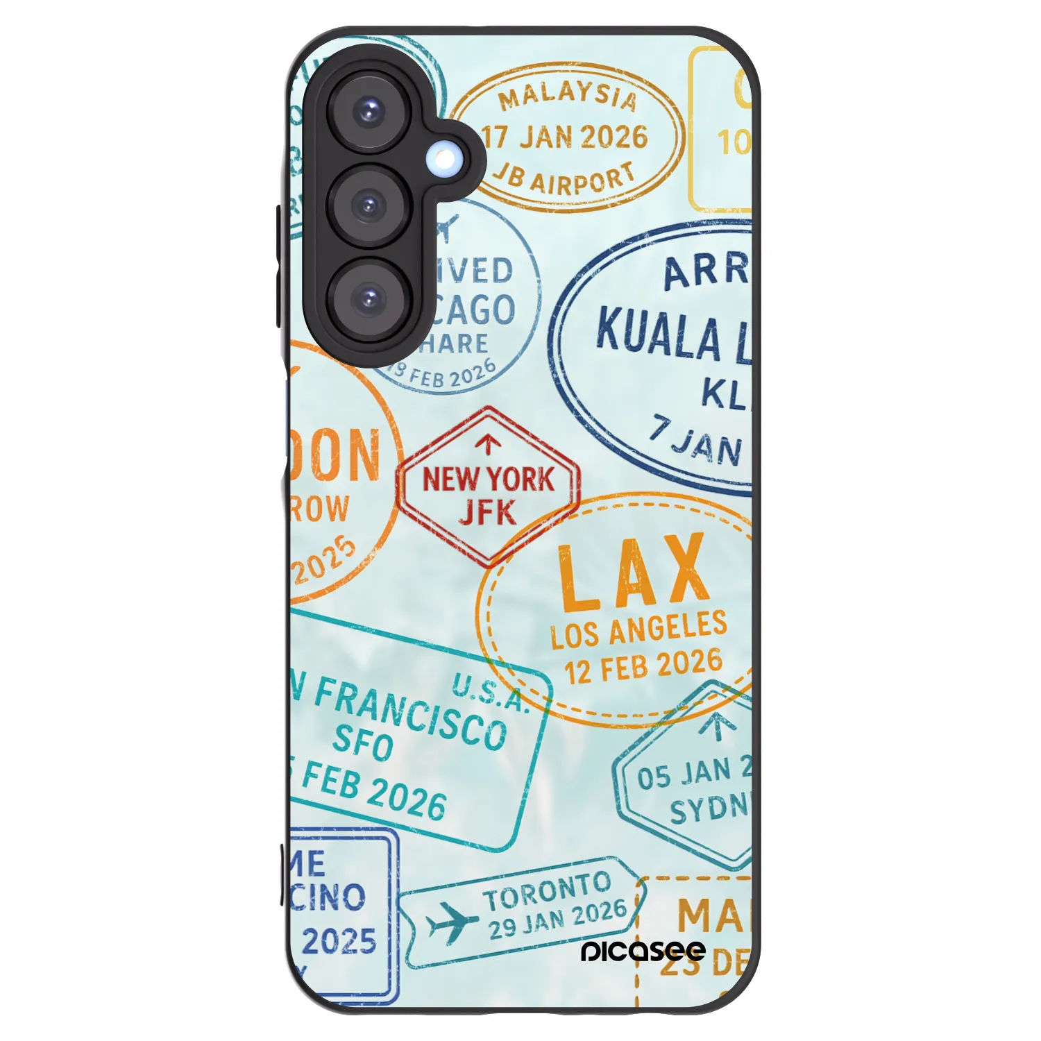 Picasee fekete szilikon tok az alábbi mobiltelefonokra Samsung Galaxy A25 A256B 5G - PASSPORT EDITION