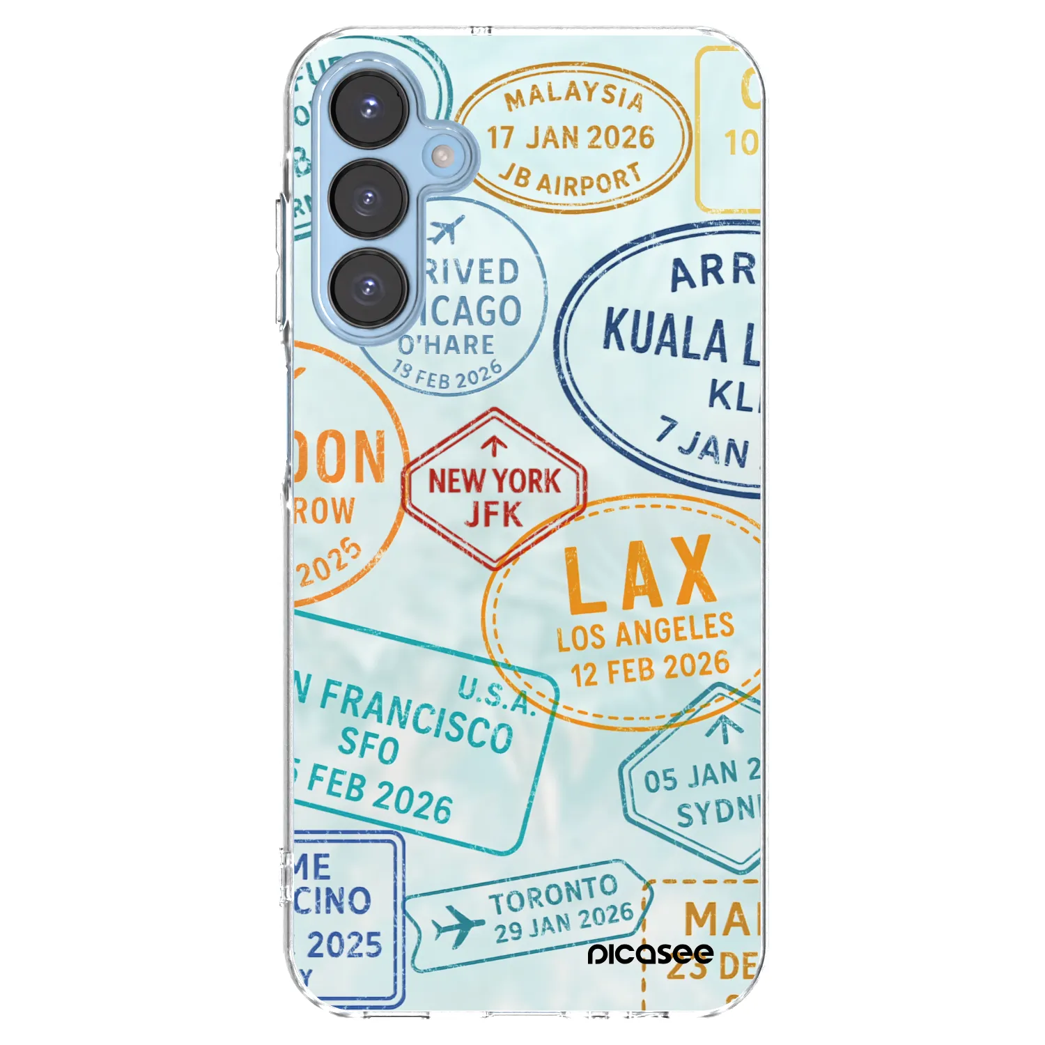 Picasee átlátszó szilikon tok az alábbi mobiltelefonokra Samsung Galaxy A15 A156B 5G - PASSPORT EDITION