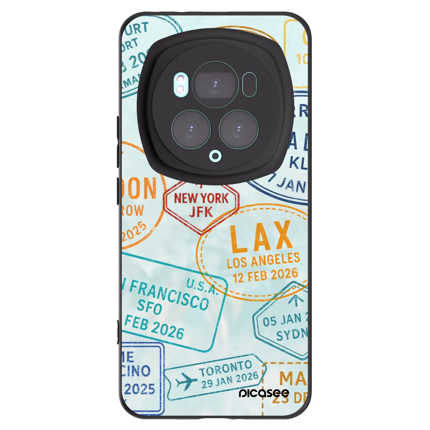 Picasee fekete szilikon tok az alábbi mobiltelefonokra Honor Magic6 Pro - PASSPORT EDITION