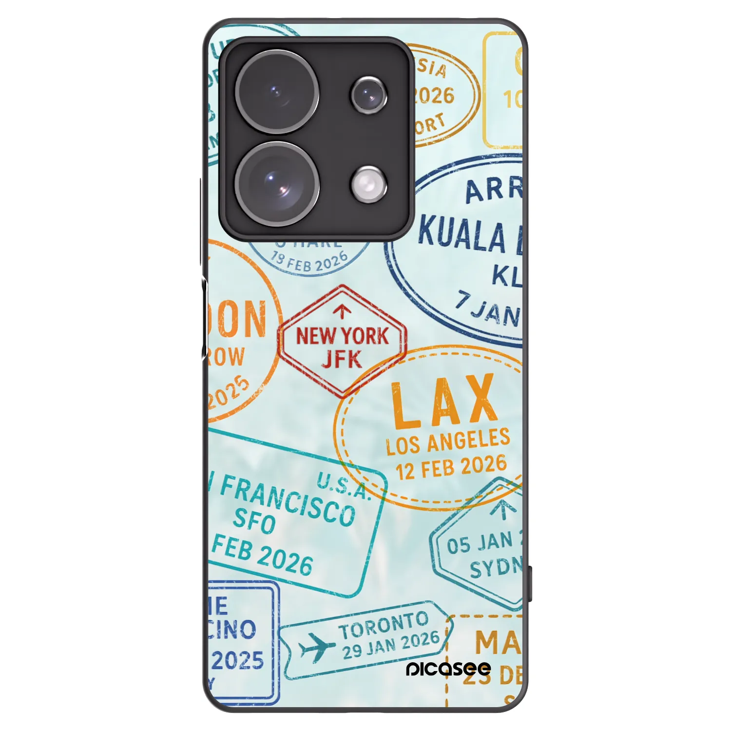 Picasee fekete szilikon tok az alábbi mobiltelefonokra Xiaomi Redmi Note 13 Pro 4G - PASSPORT EDITION