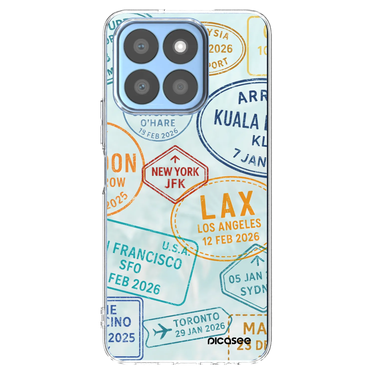 Picasee átlátszó szilikon tok az alábbi mobiltelefonokra Honor X8b - PASSPORT EDITION