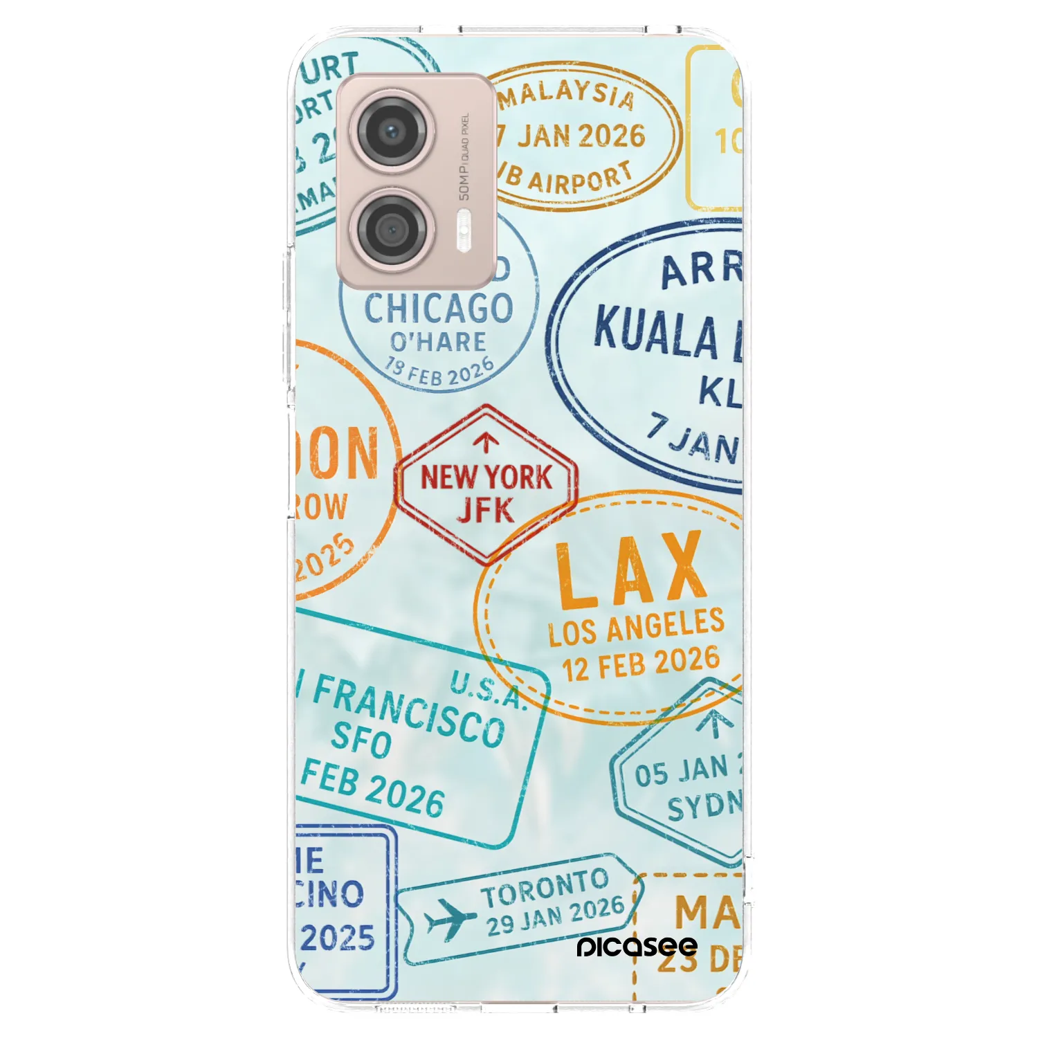 Picasee átlátszó szilikon tok az alábbi mobiltelefonokra Motorola Moto G53 5G - PASSPORT EDITION